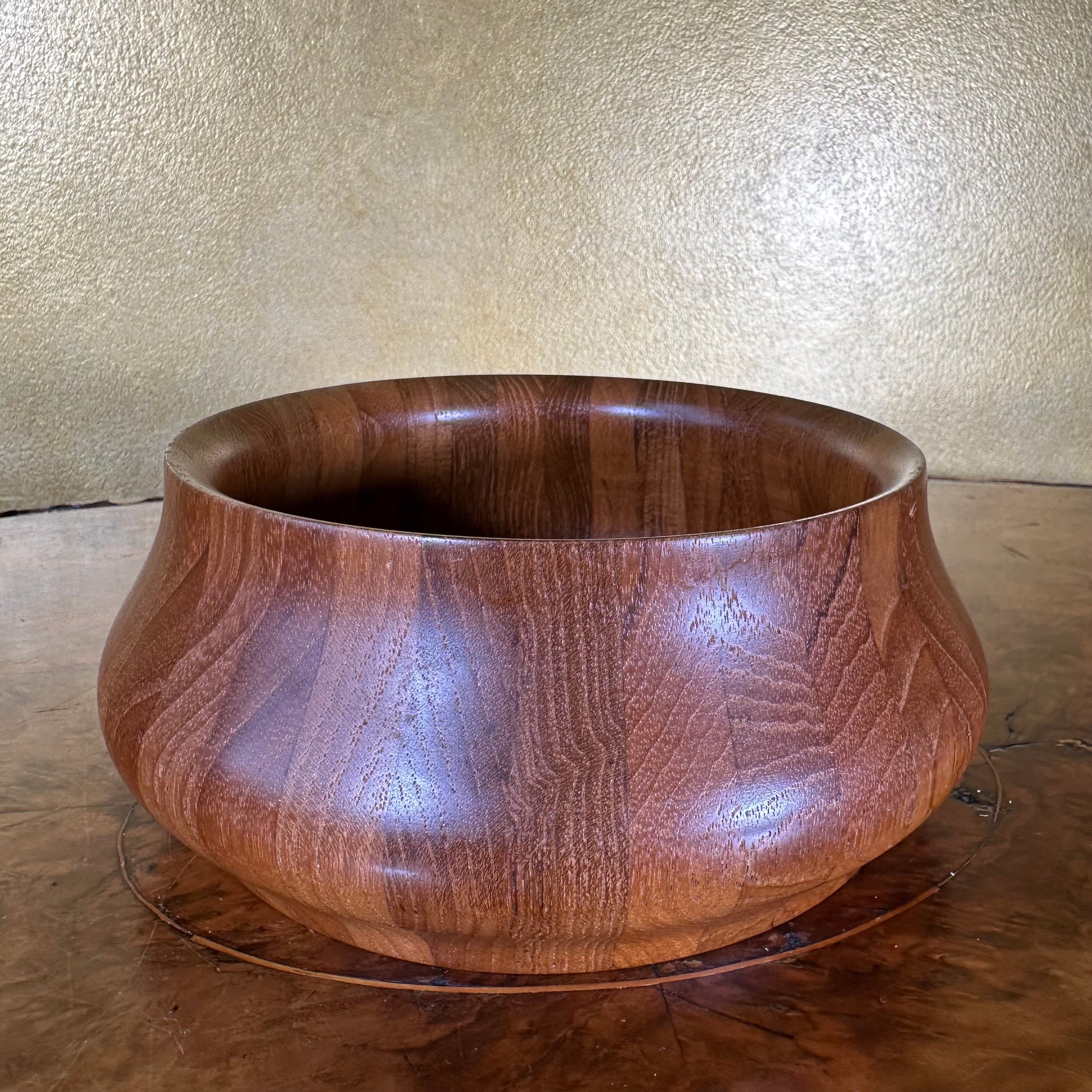 1950s Scan Look Wooden Bowl