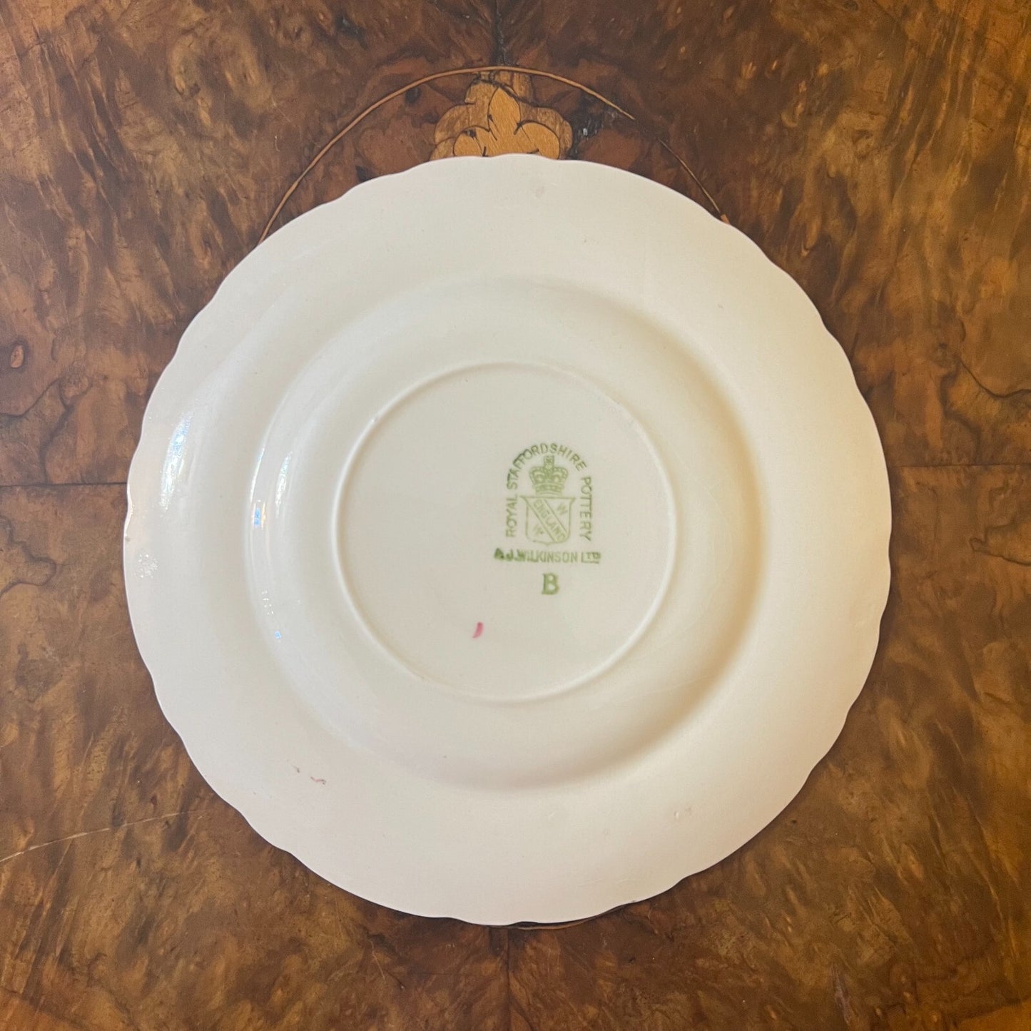 A J Wilinson Pink Floral Side Plate