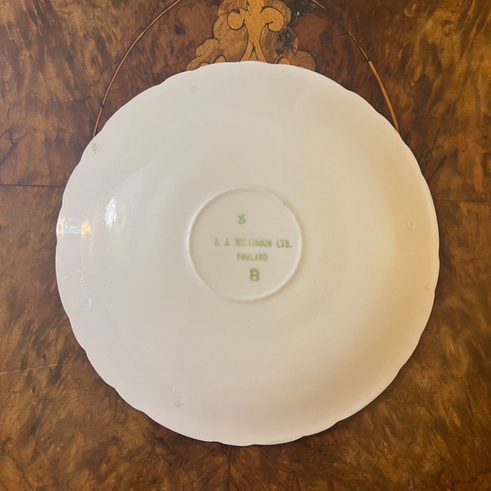 A J Wilinson Pink Floral Tea Cup Saucer Plate