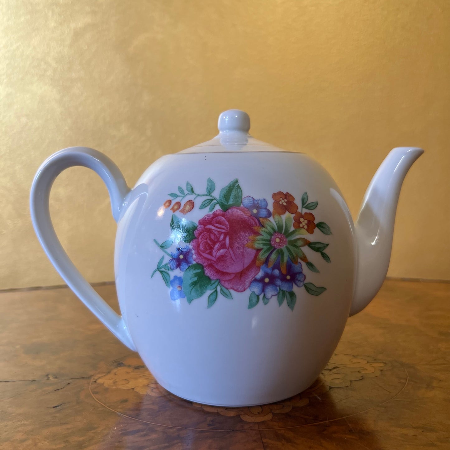 Albany Floral Print Tea Pot Vintage