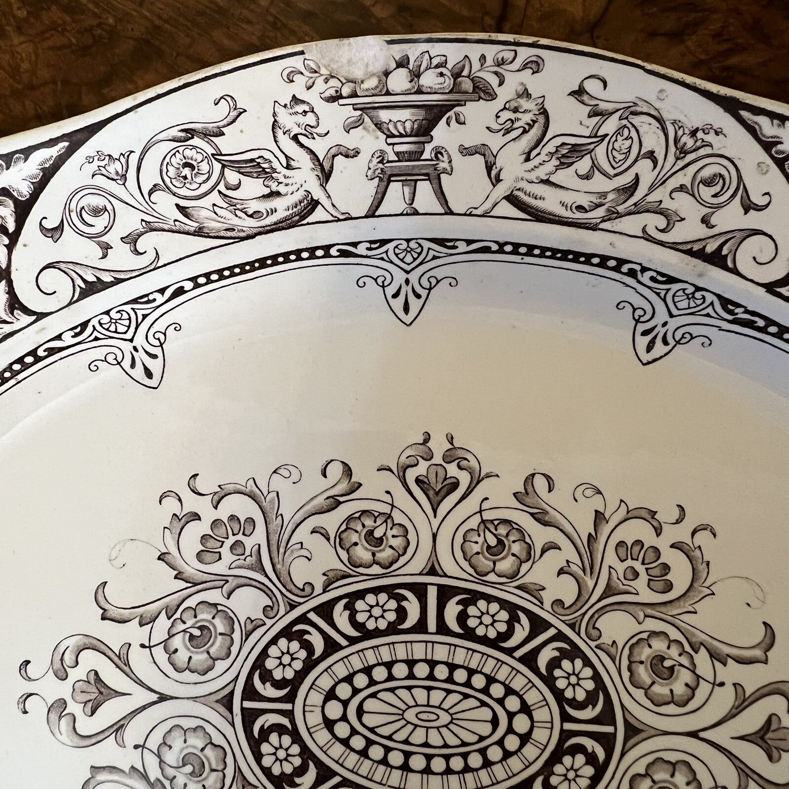 Antique 19th Century Queen Charlotte Wedgwood Oval
