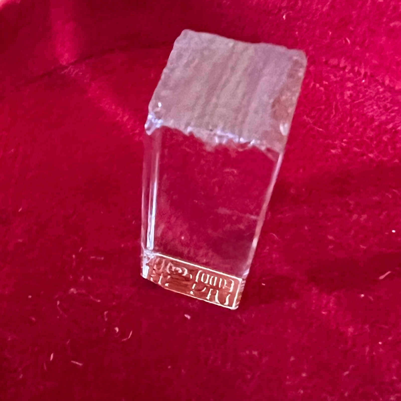 Antique Chinese Glass Stamp