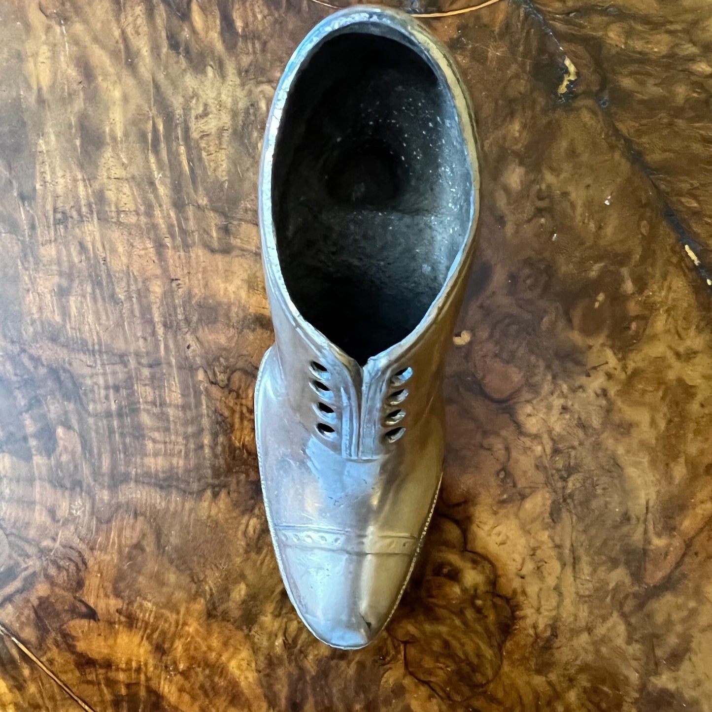 Antique Edwardian Silver Plated Shoe