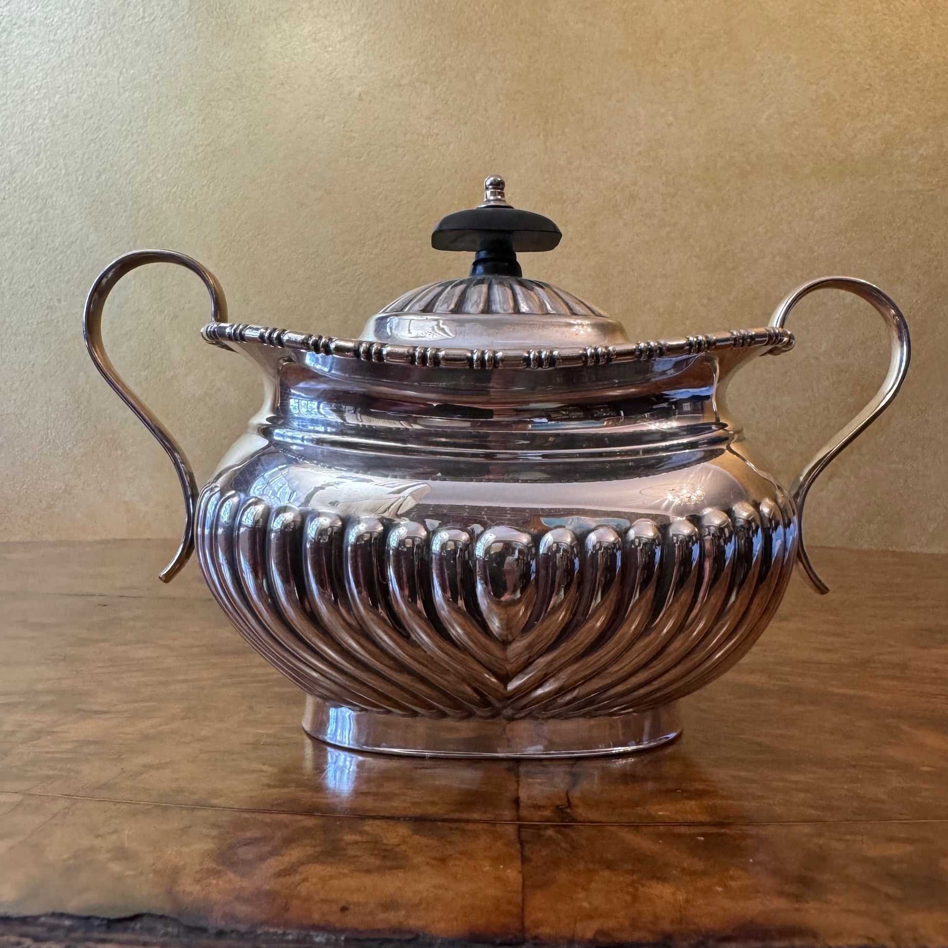 Antique English_Silver_Plated_Sugar Pot