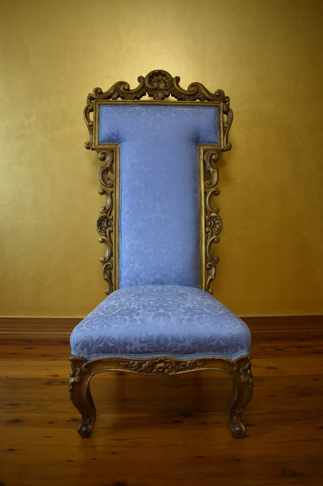 Antique Giltwood Prie Dieu Chair