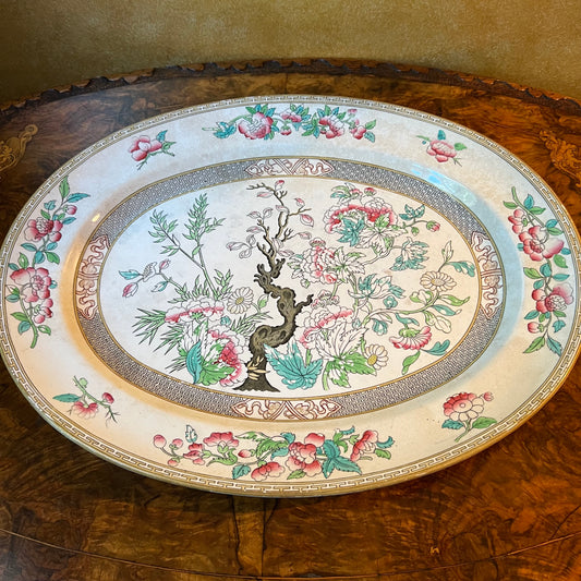 Antique Minton Indian Tree Serving Platter