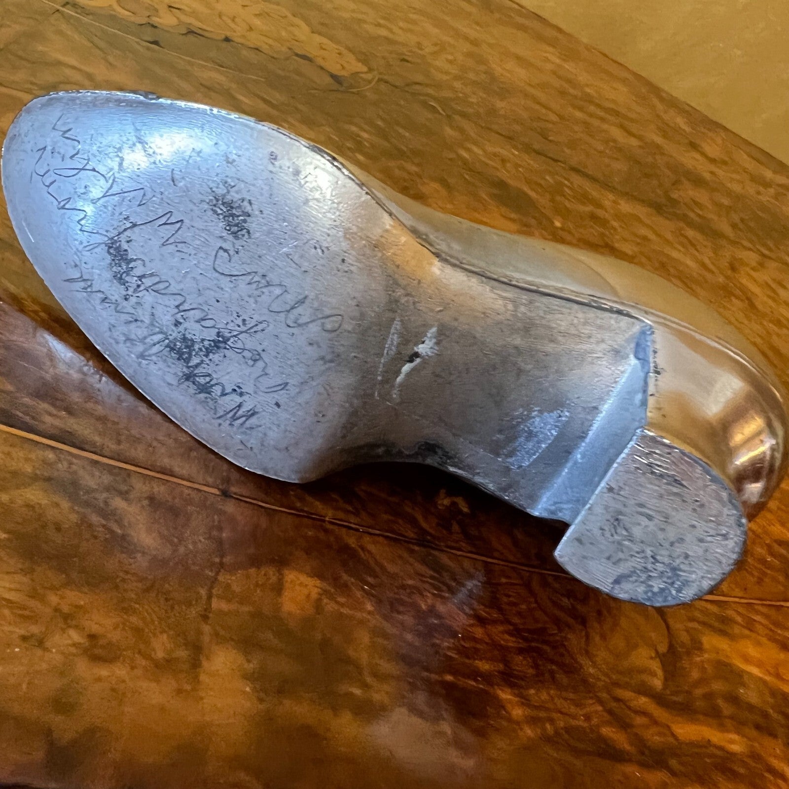 Antique Silver Plated Miniature Shoe