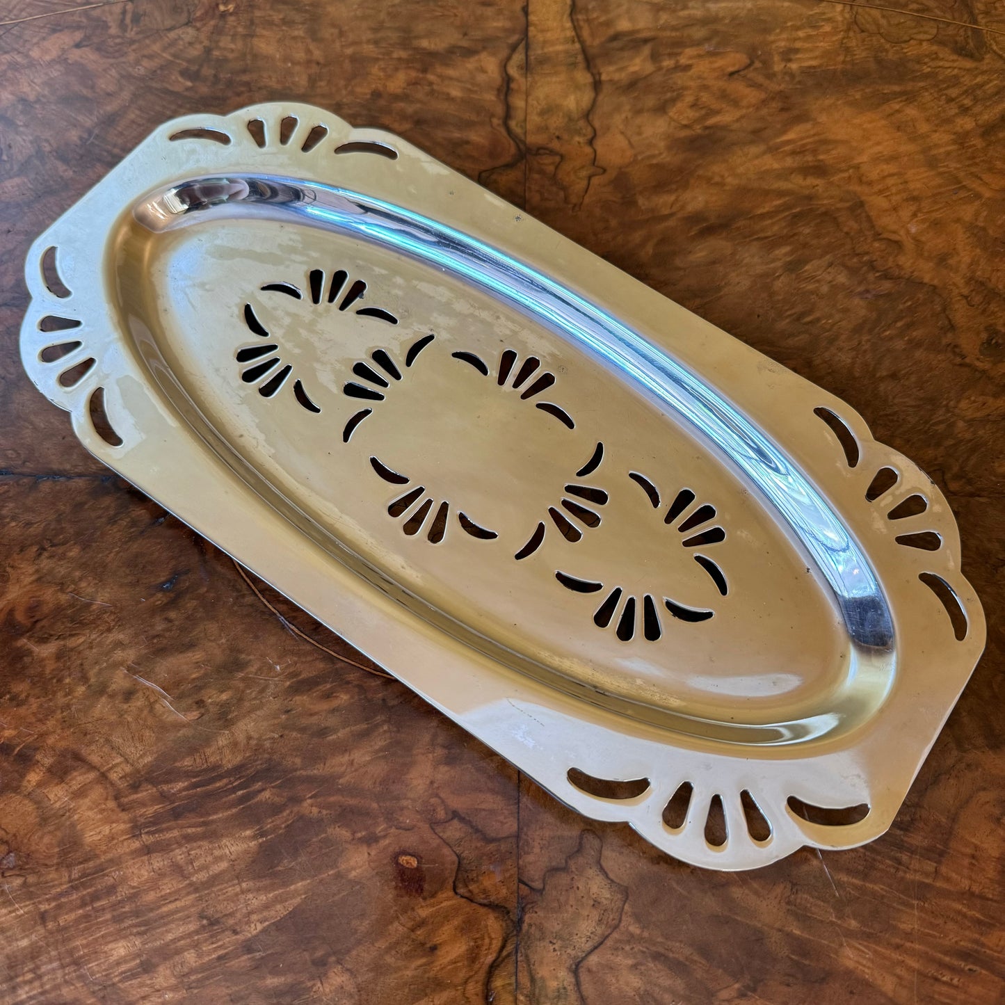 Antique Stewart Pearson Silver Plated Tray