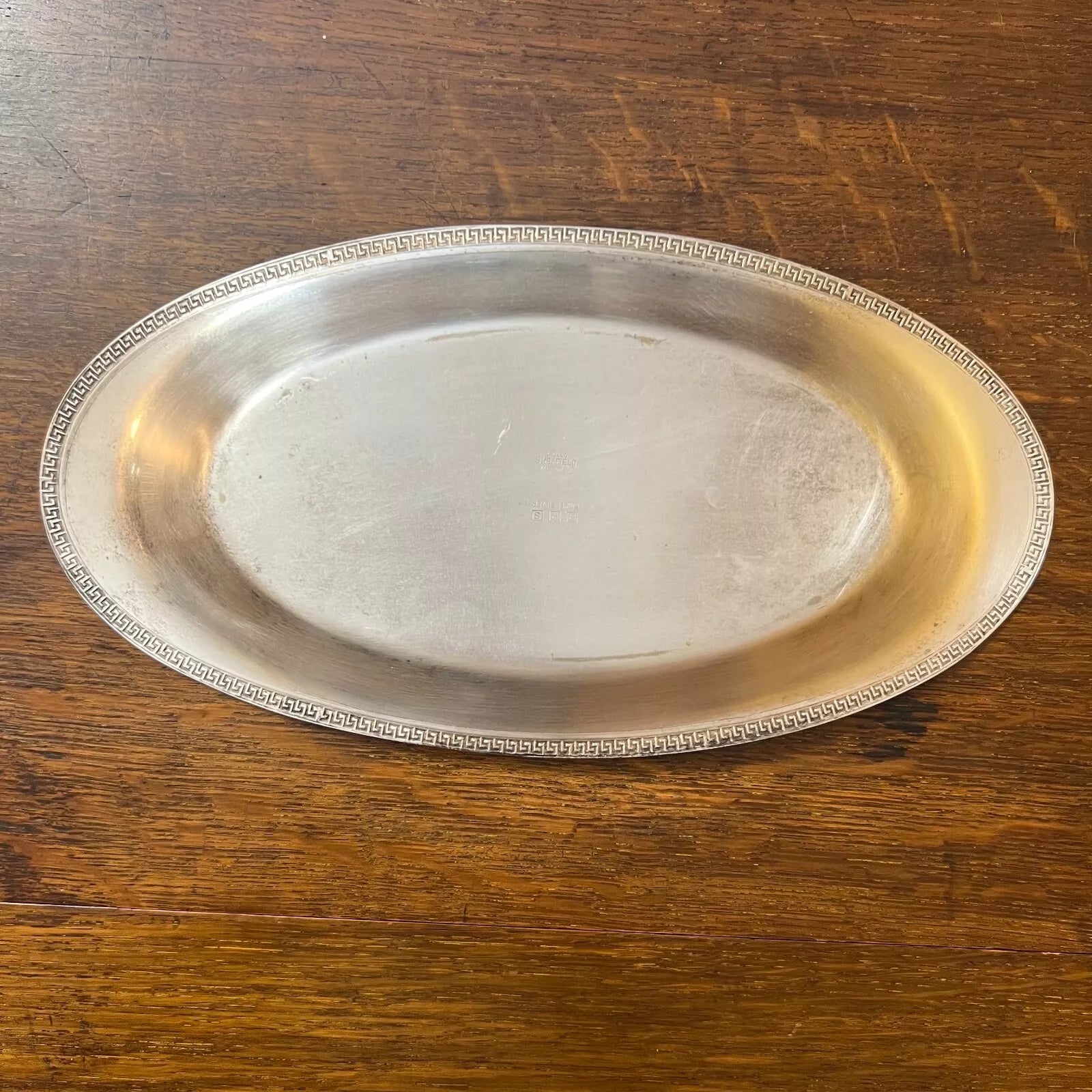 Apollo Sheffield Nickel Silver Oval Display Dish