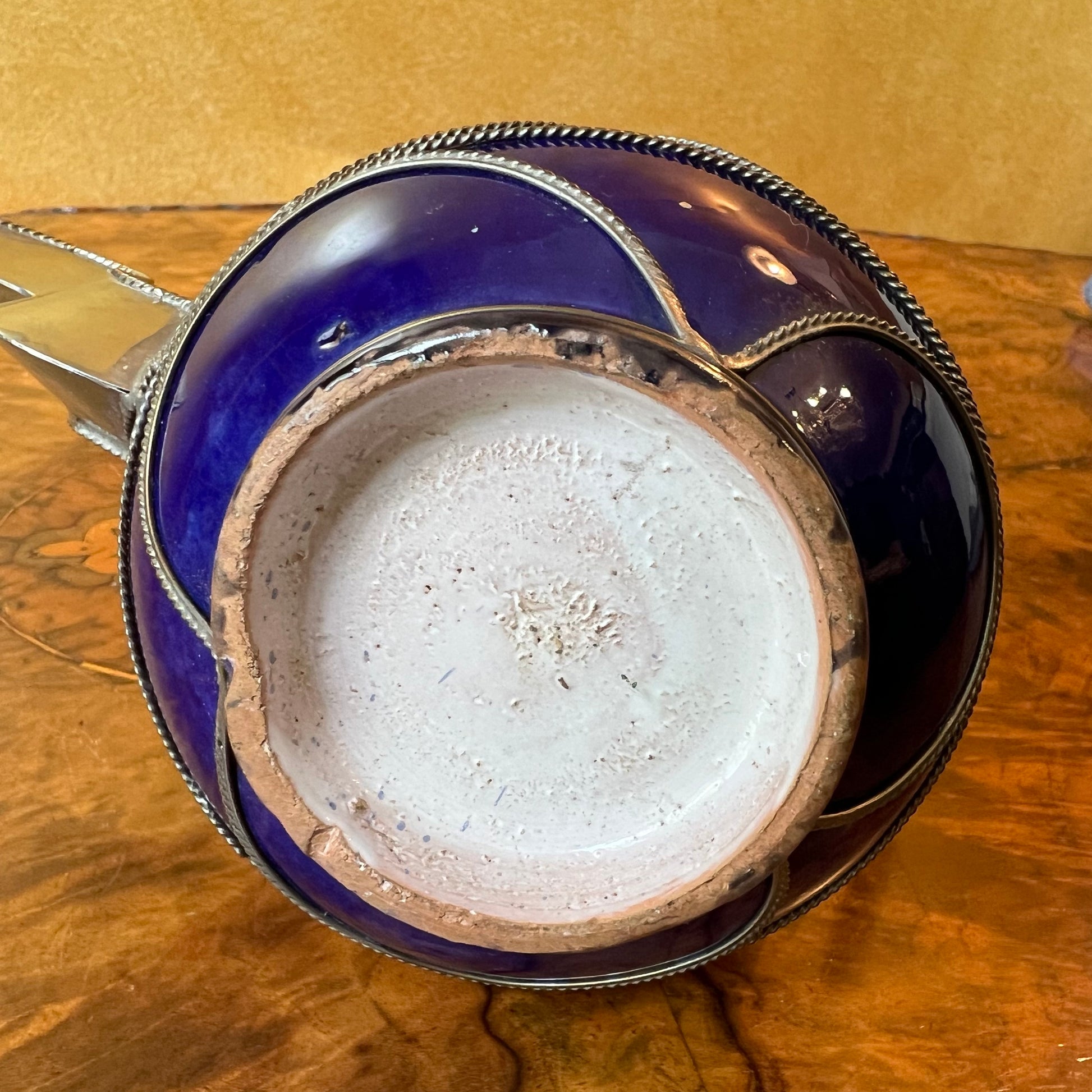 Arabic Blue Pottery Tea Pot