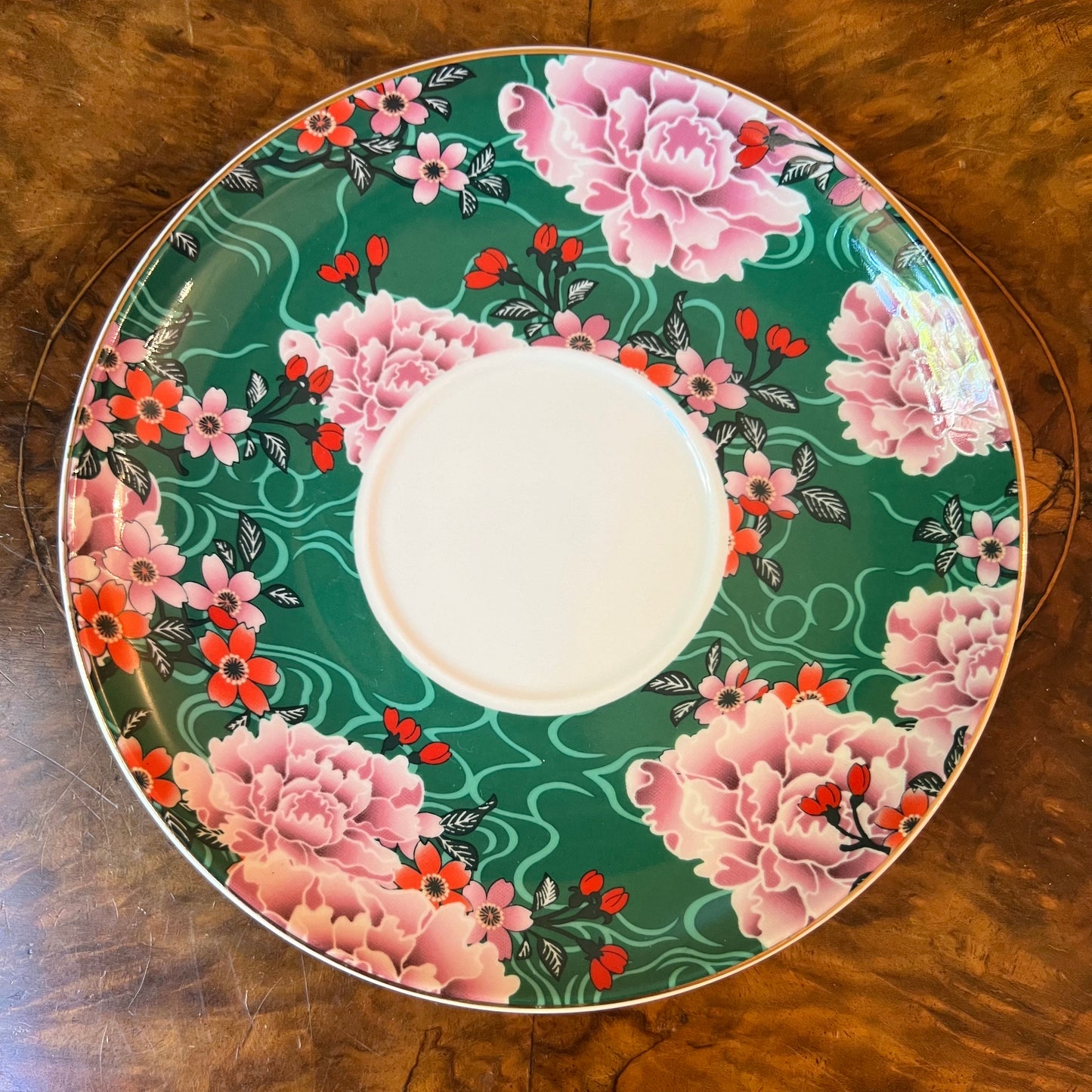 Ashen Osaka Collection Bird Print Saucer