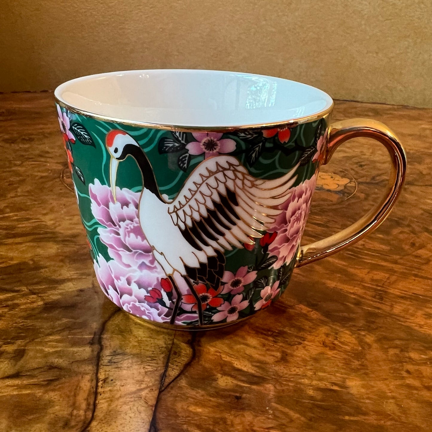 Ashen Osaka Collection Bird Tea Cup