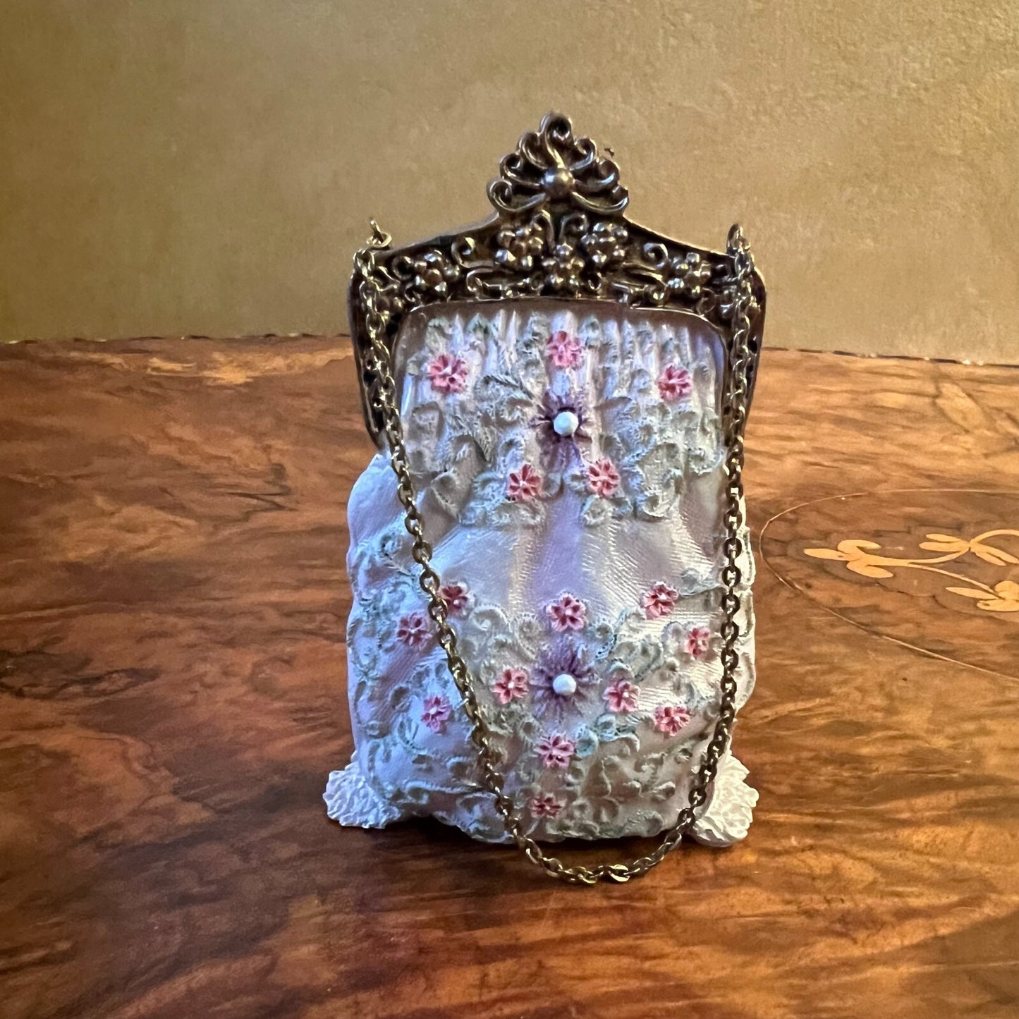 Avon Ceramic Miniature Purse Ornament