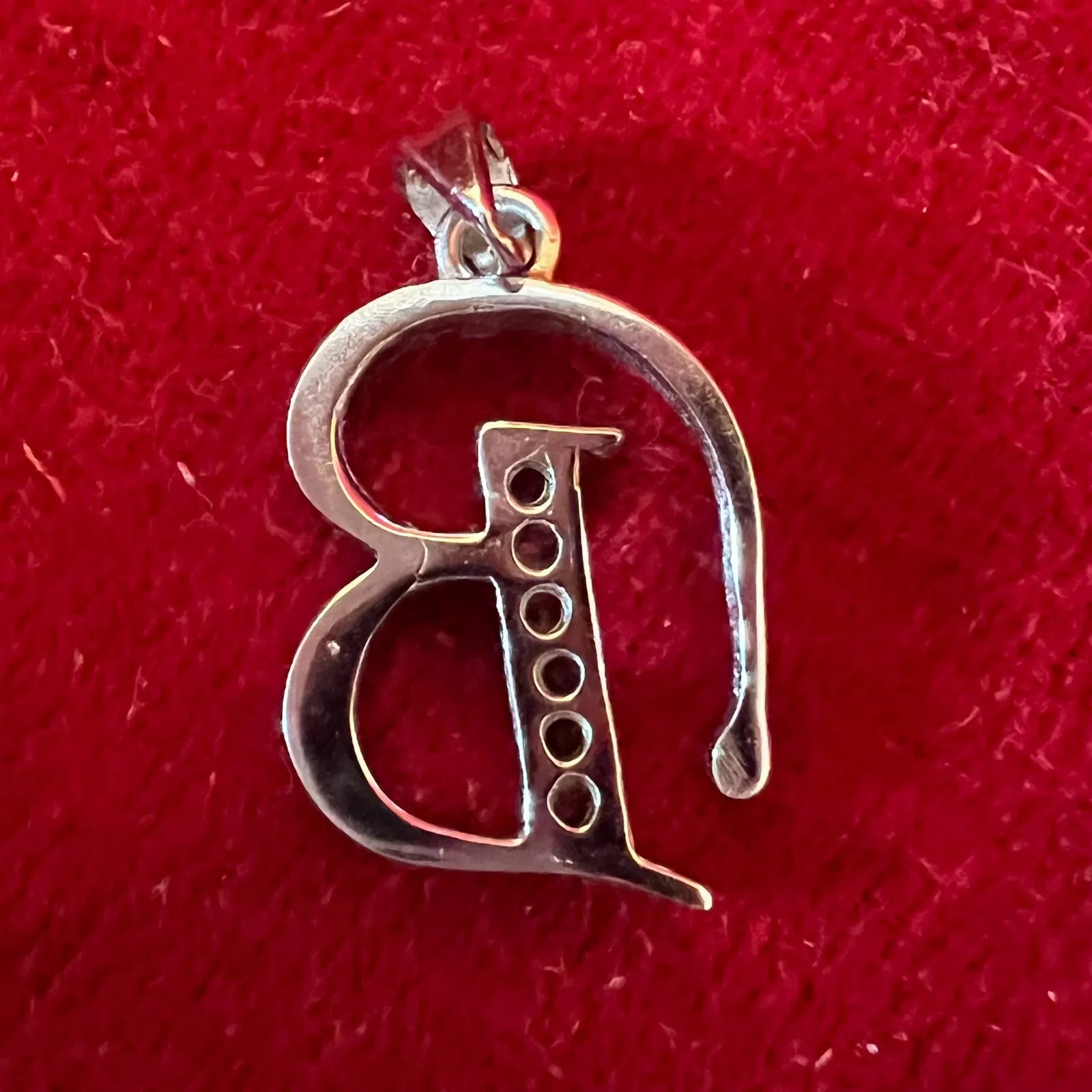 B Sterling Silver