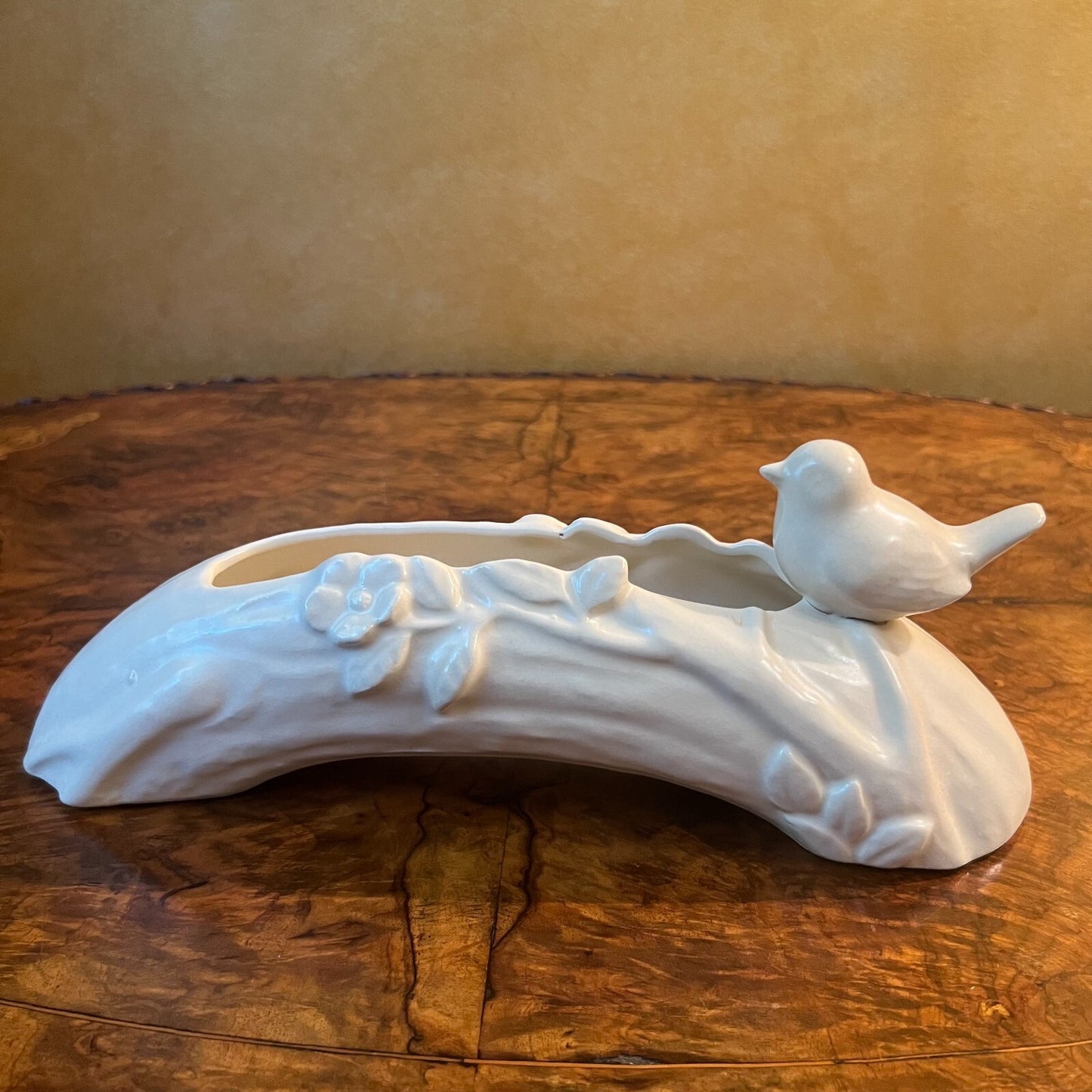 Bird Log Vase Vintage