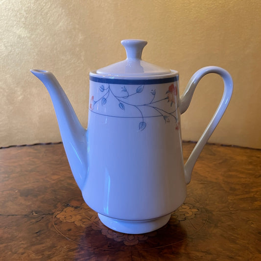 Blue Floral China Coffee Pot