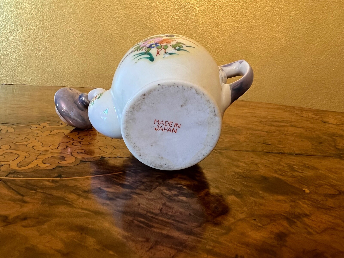 Blue Floral Teapot, Sugar and Milk Jugs Tea Set