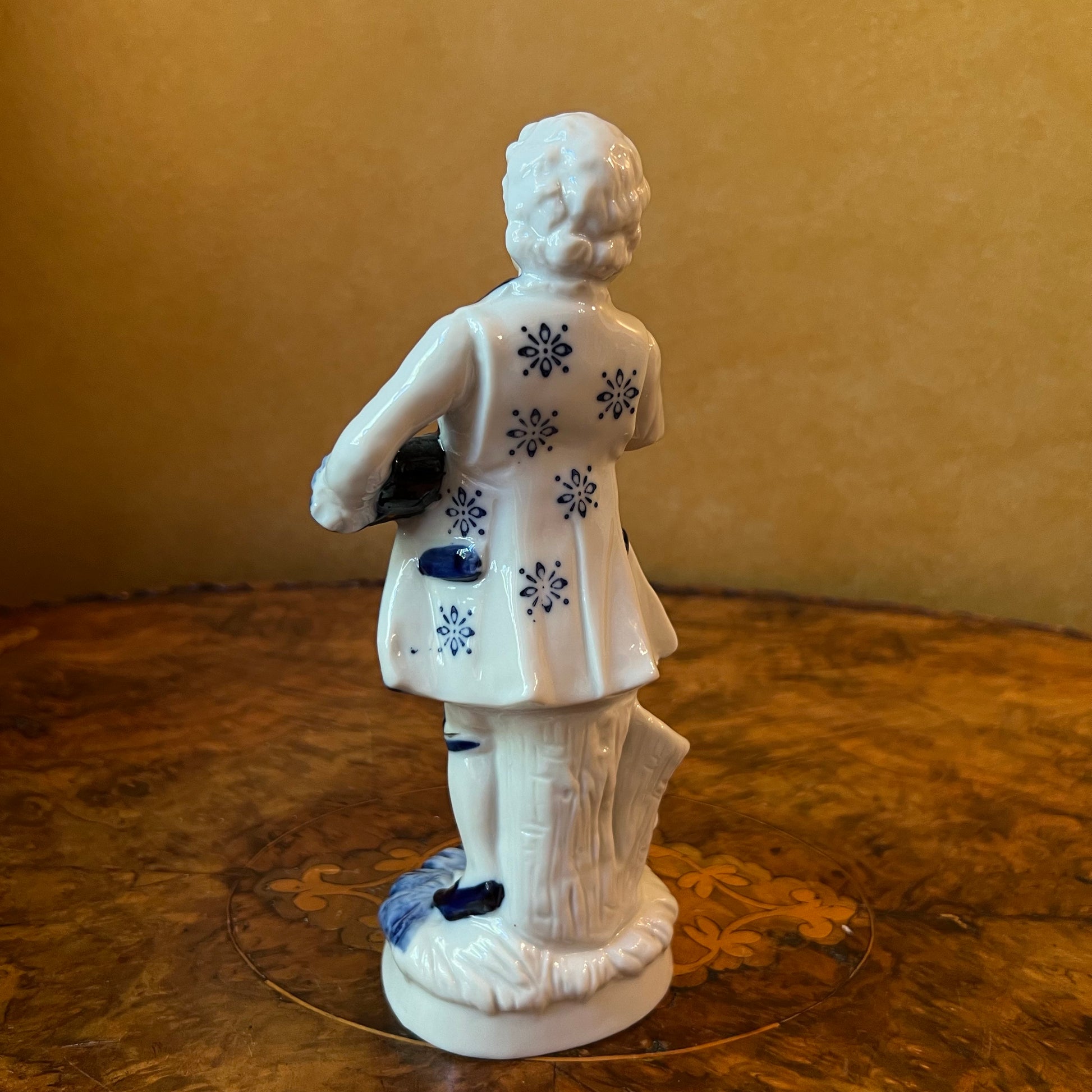Blue & White Man Figurine