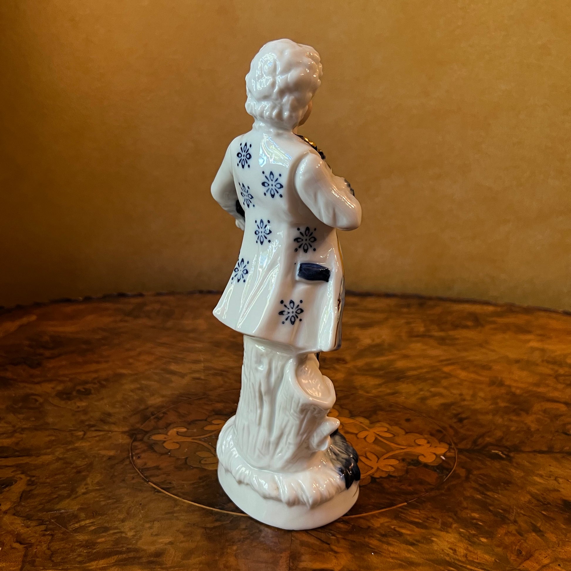 Blue & White Man Statue