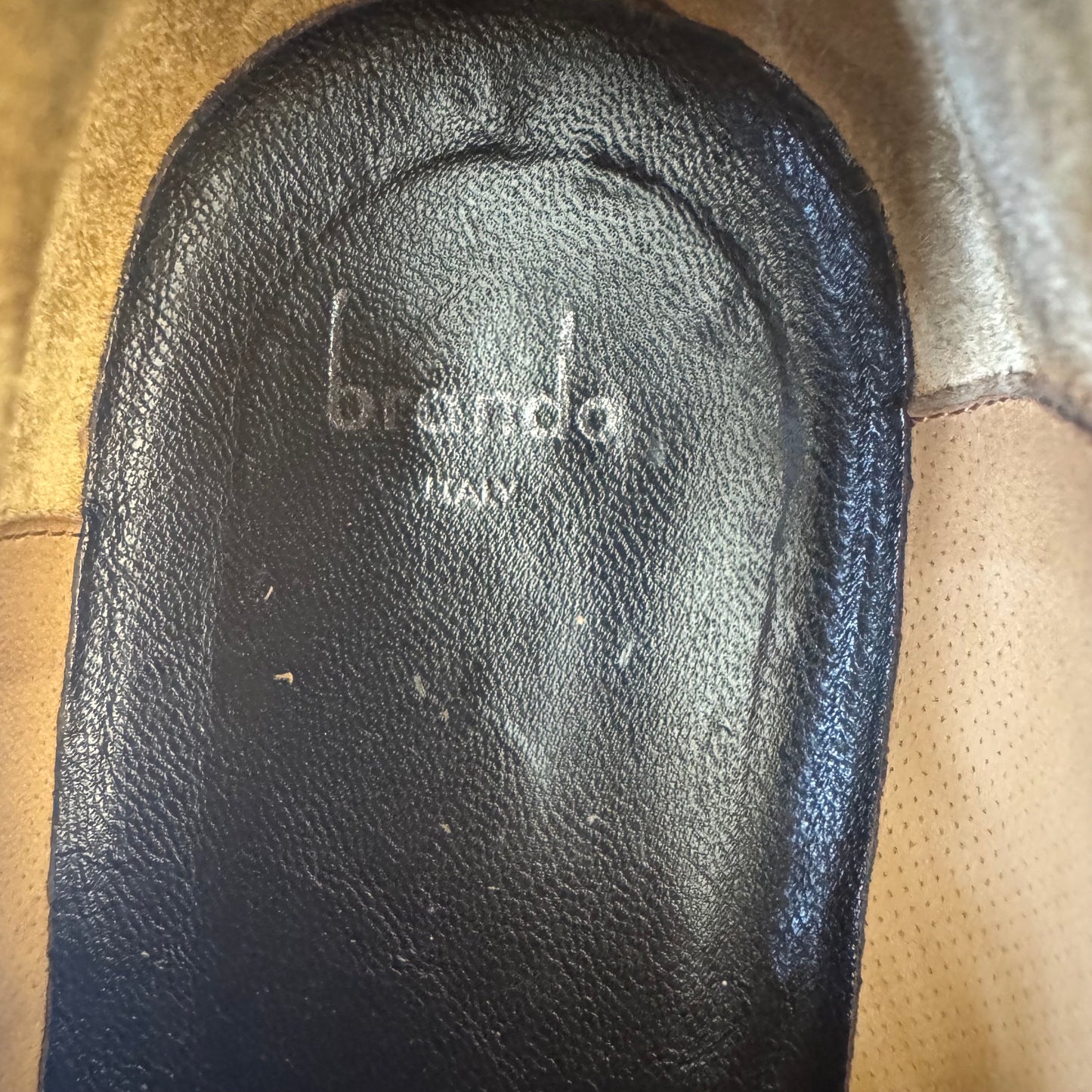 Brando Italian Dark Brown Leather Mens Shoes