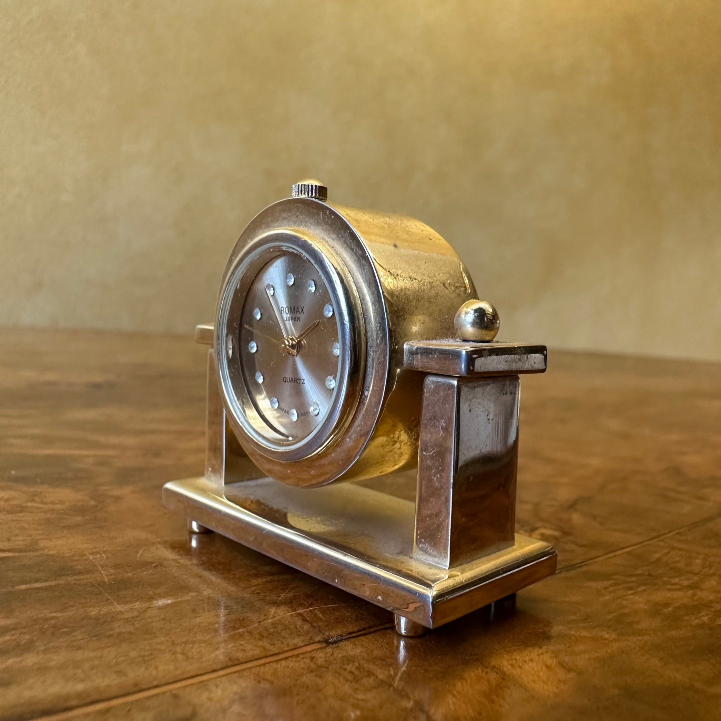 Brass Romax Japan Quarts Clock