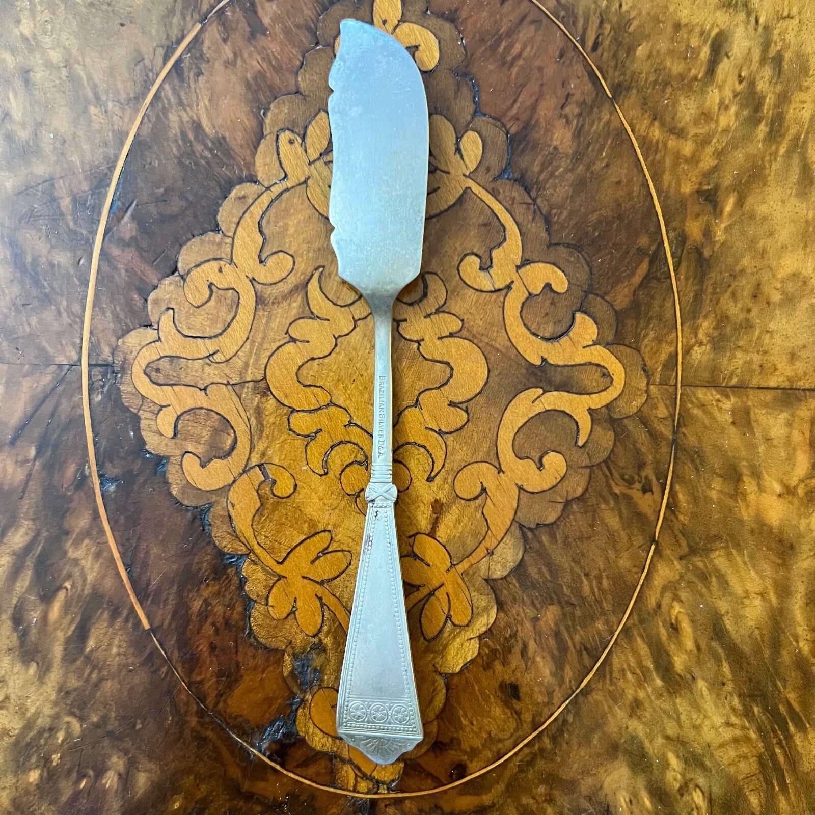 Brazilian Silver D & A Butter Knife