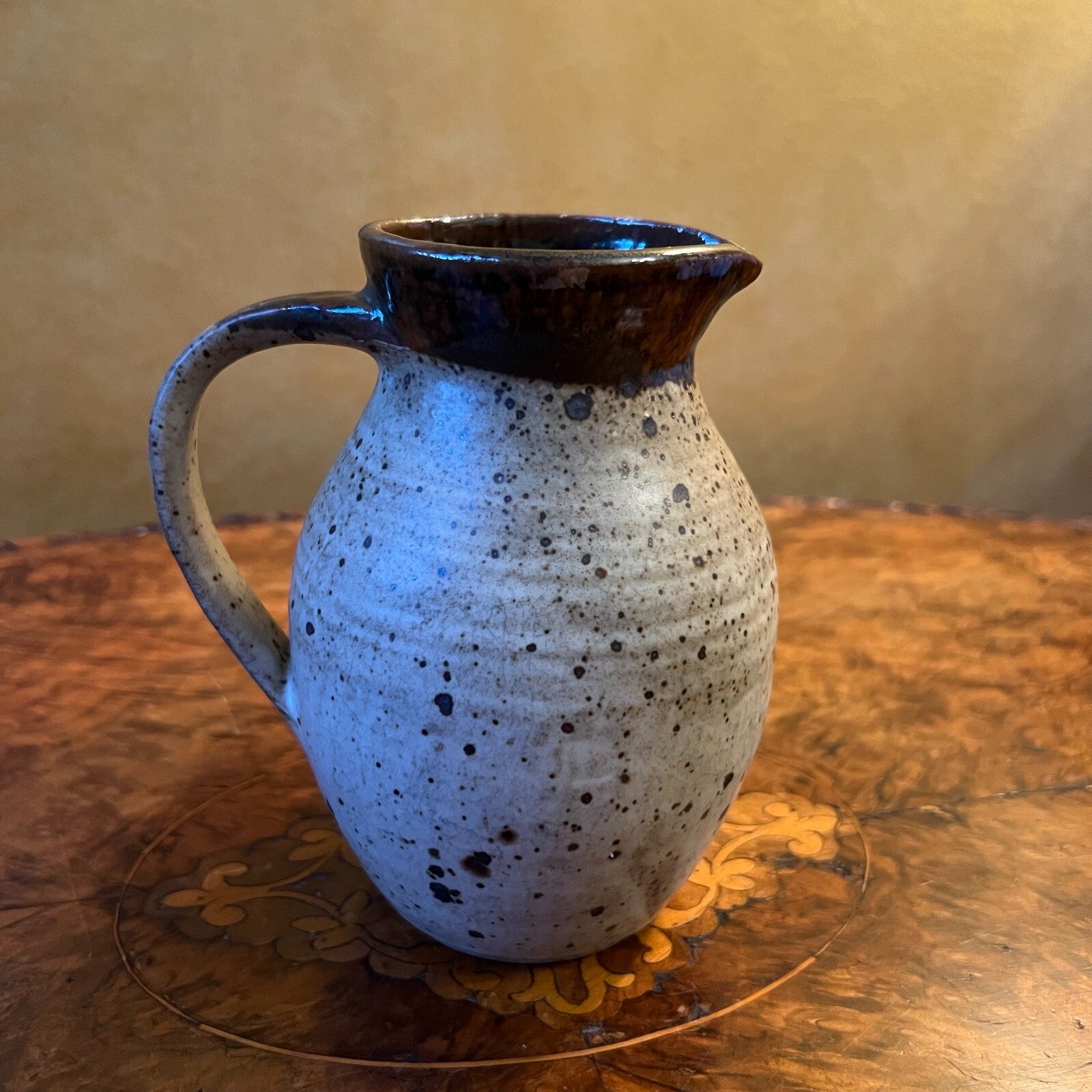 Brown Spot Pottery Jug
