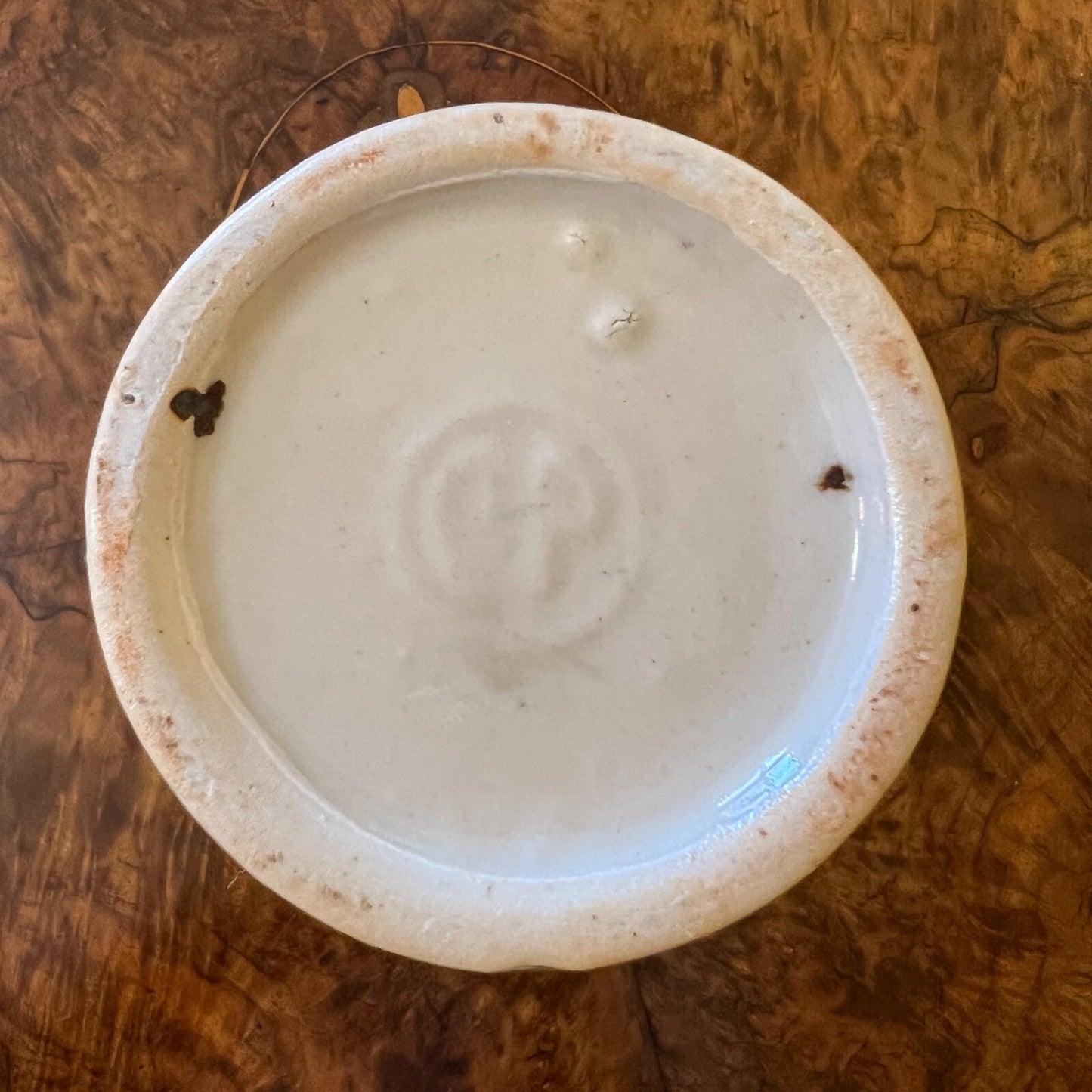 Brown and White Ceramic