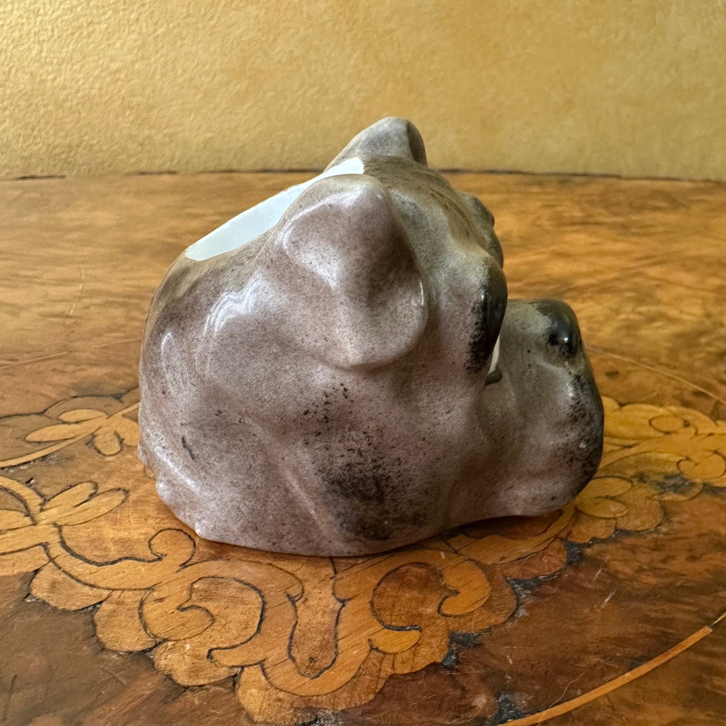 Bulldog Head Candle Holder Ornament