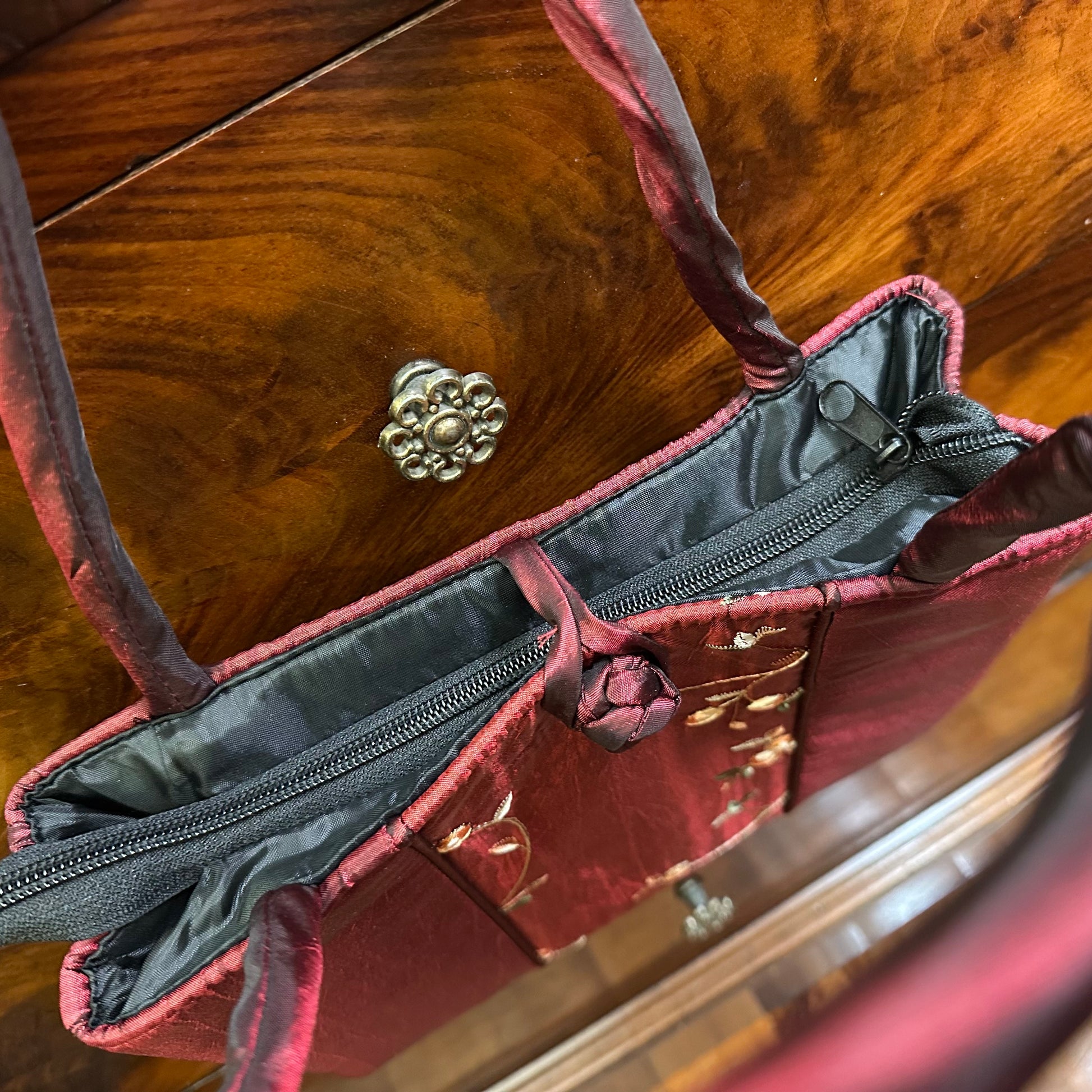 Burgundy Ladies Hand Bag