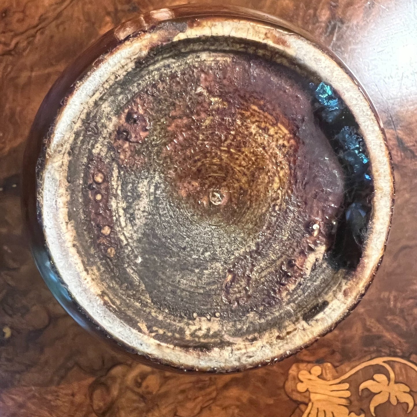 Ceramic Burgundy Vase