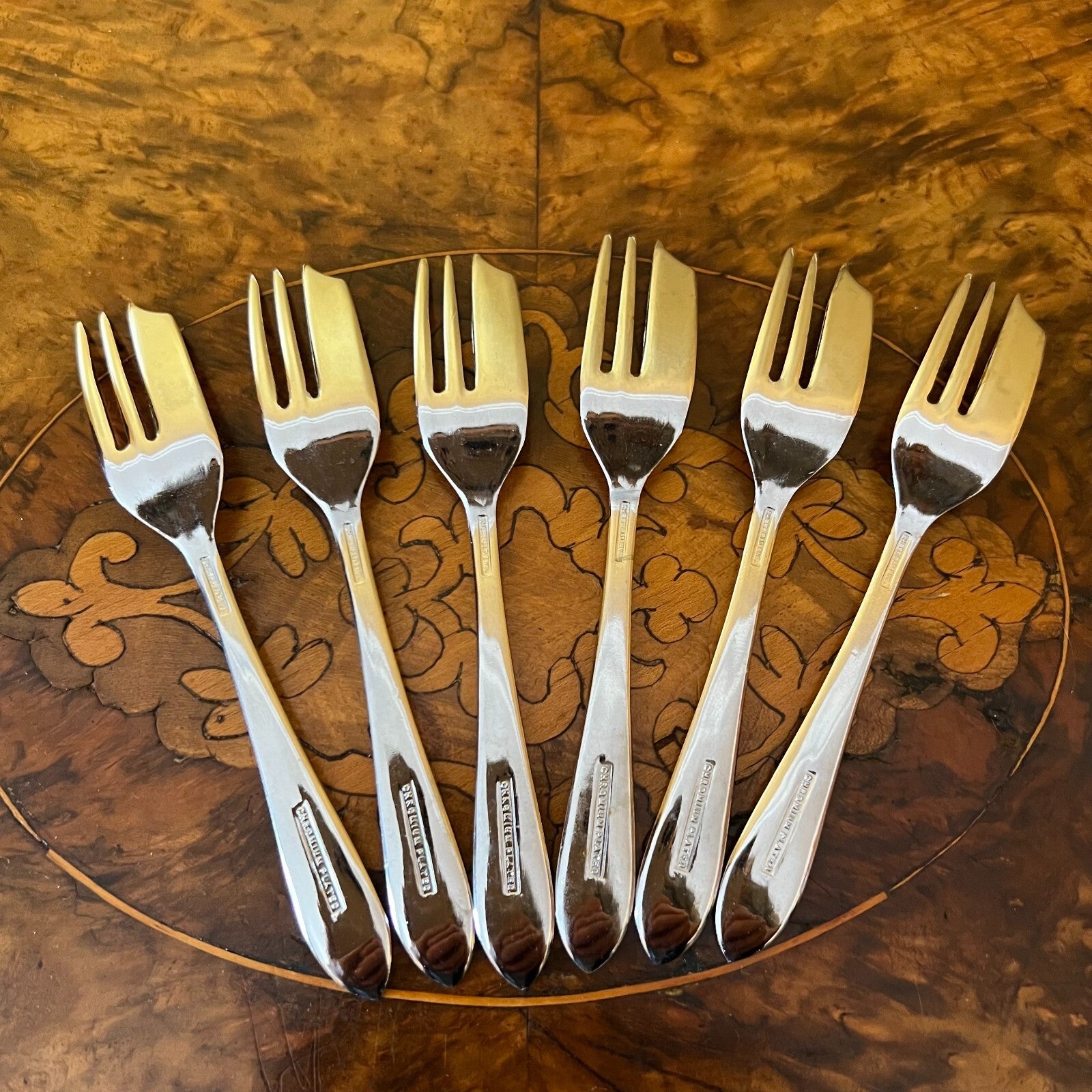 Chromium Plated Forks Set Sheffield England