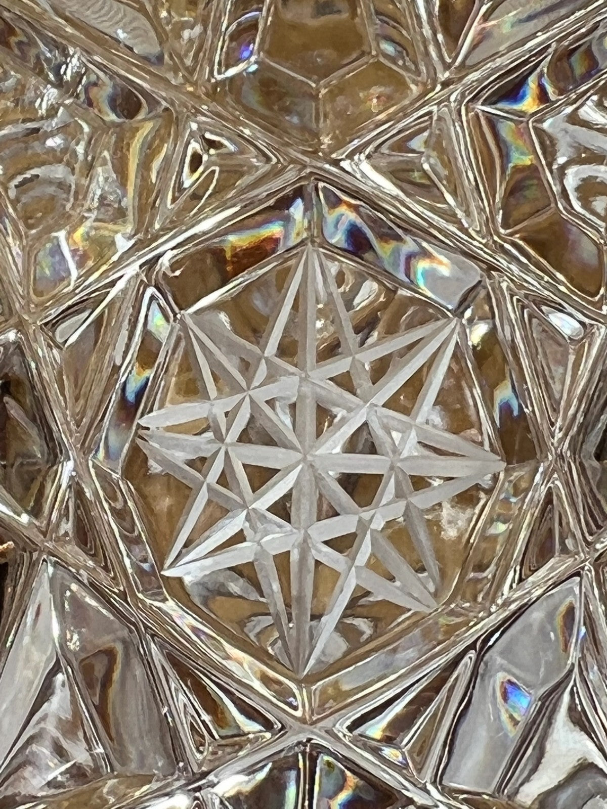 Crystal Cut Large Vase