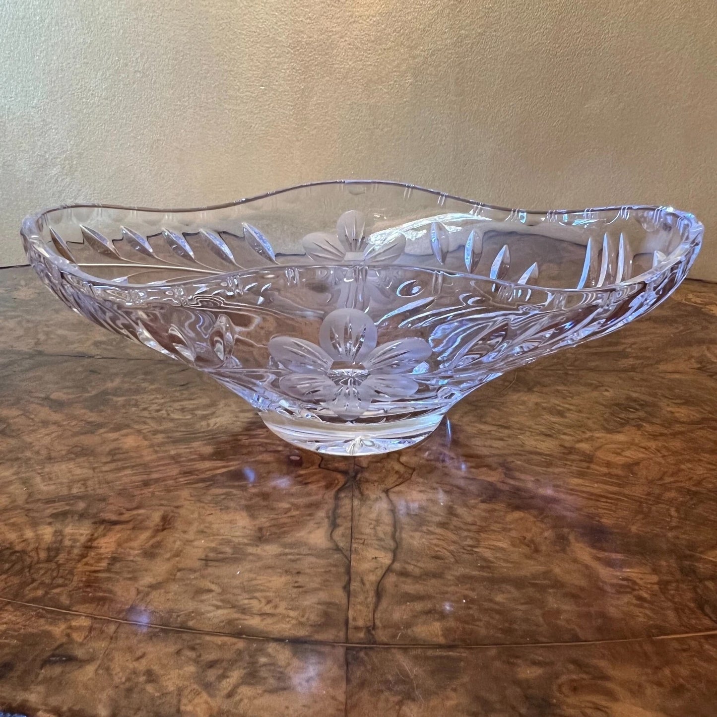 Crystal Floral Bowl