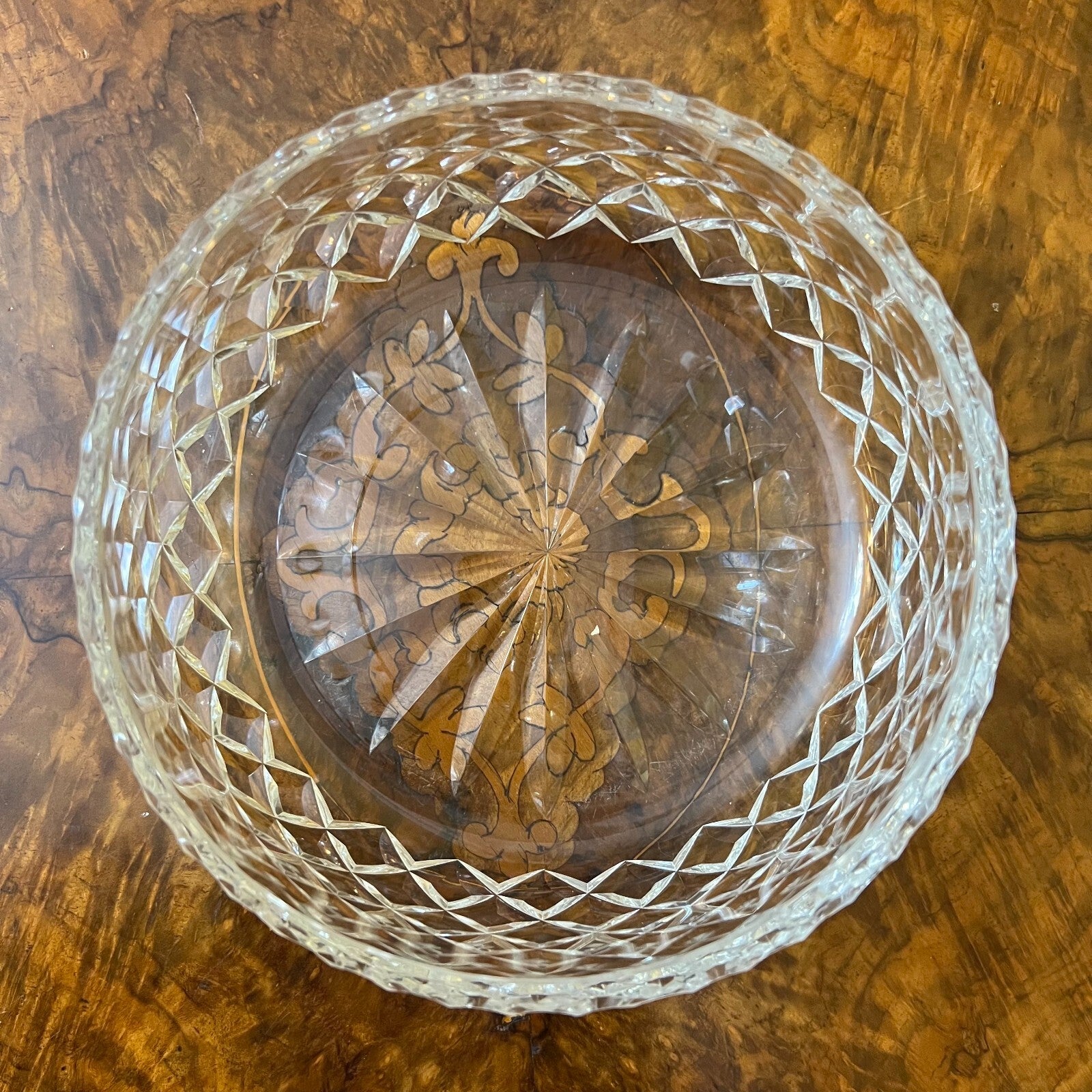 Crystal Round Diamond Bowl