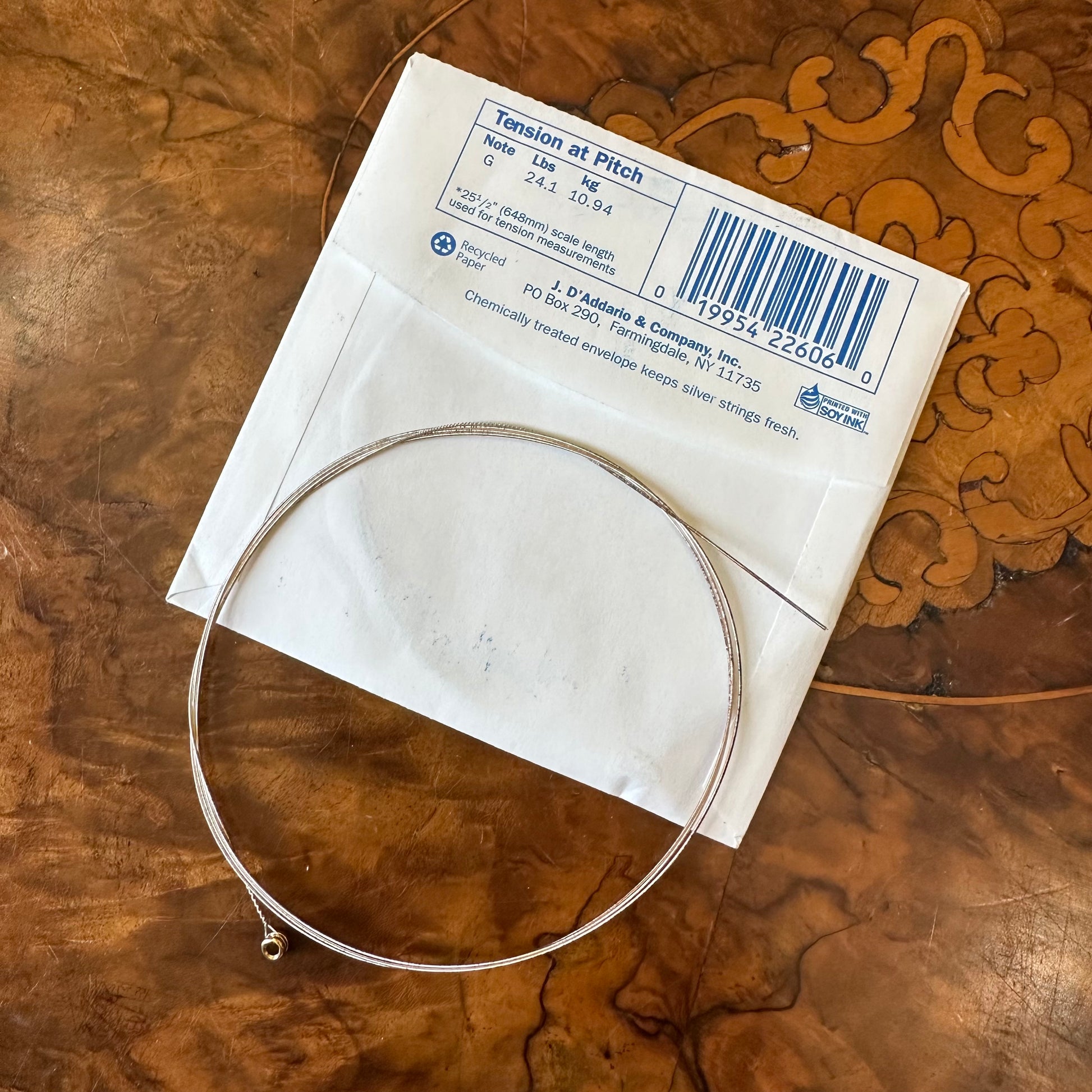 D'Addario Guitar String J4004 .023 Folk Guitar G-3rd Silk & Steel Single