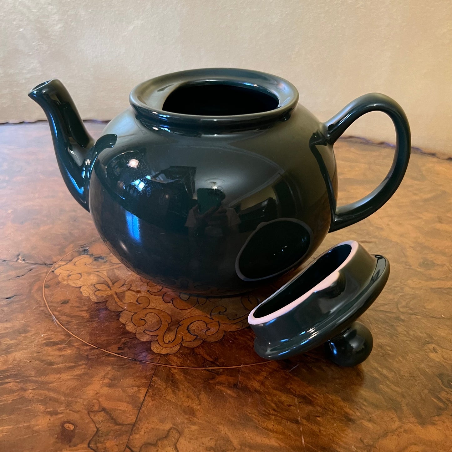 Dark Green Tea Pot