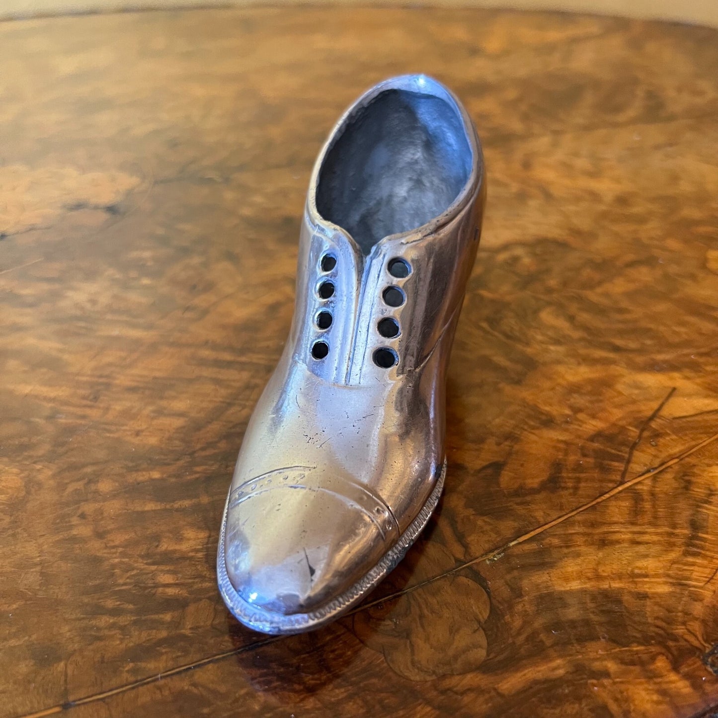 Edwardian Silver Plated Miniature Shoe
