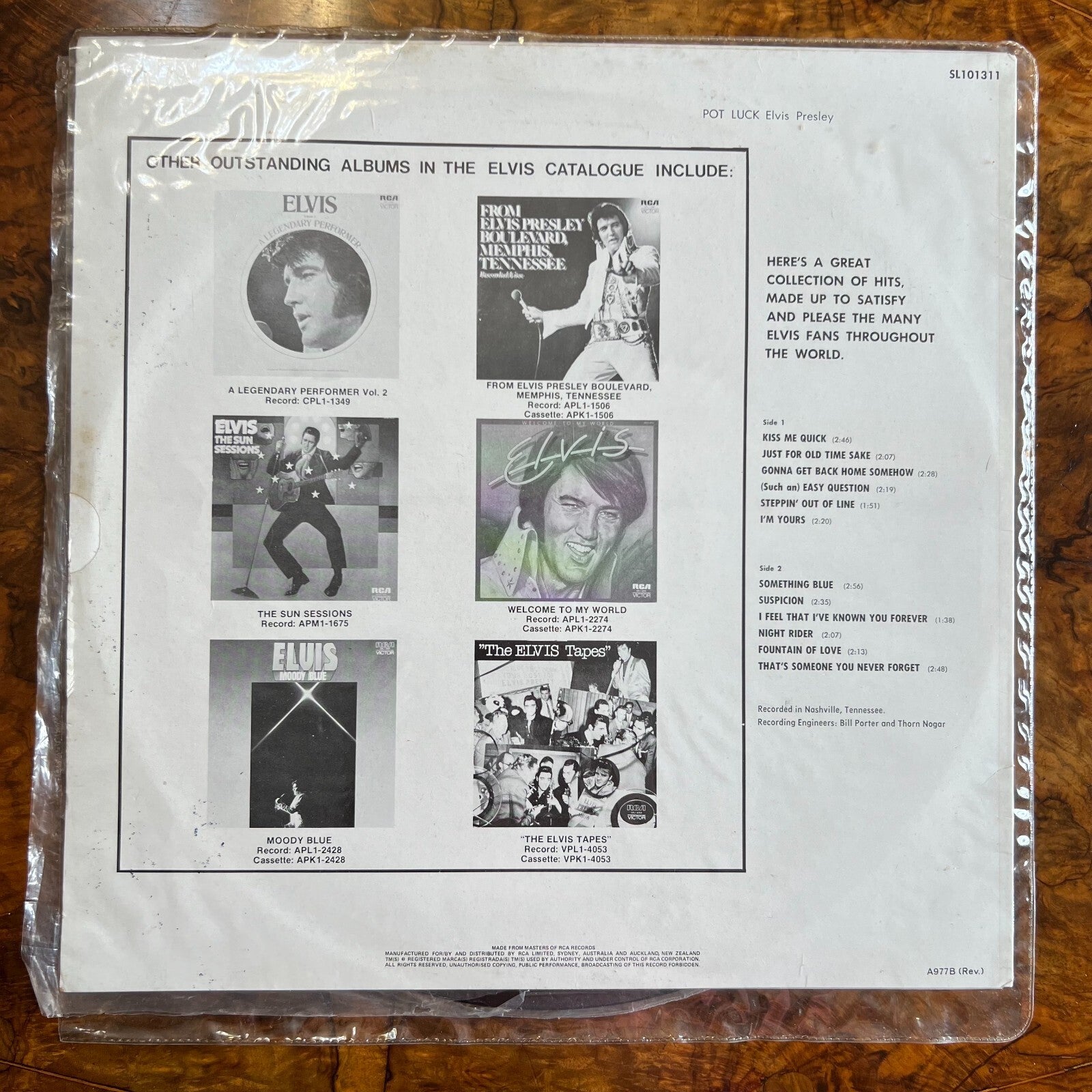 Elvis Presley Pot Luck Record