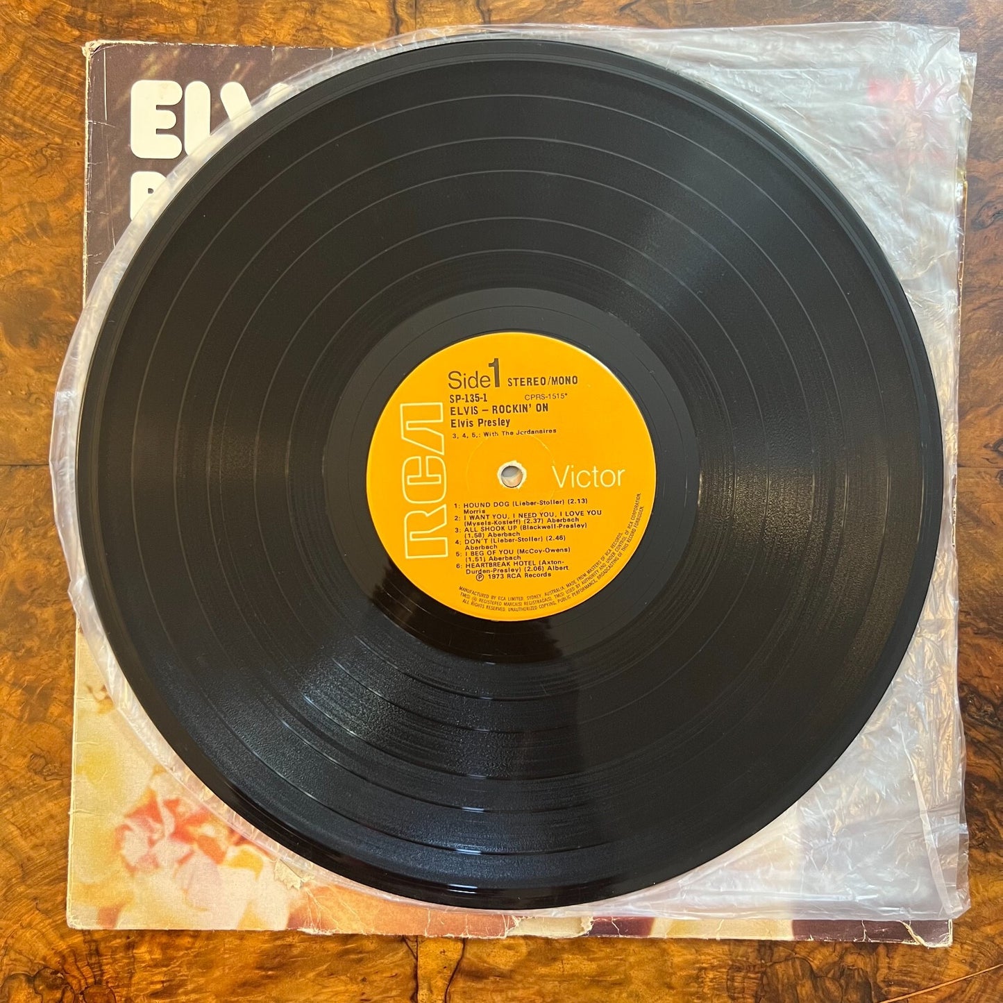 Elvis Presley Rock N On Vinyl Side 1