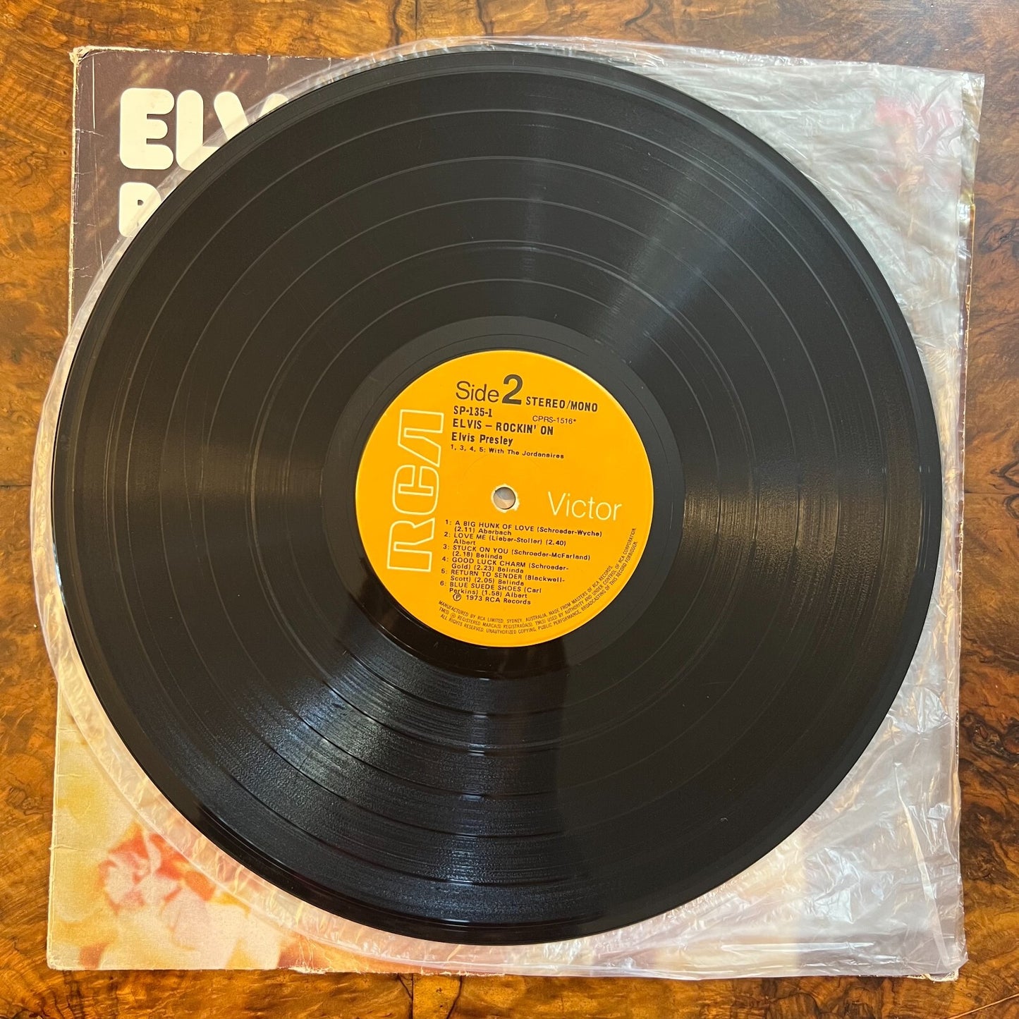Elvis Presley Rock N On Vinyl Side 2
