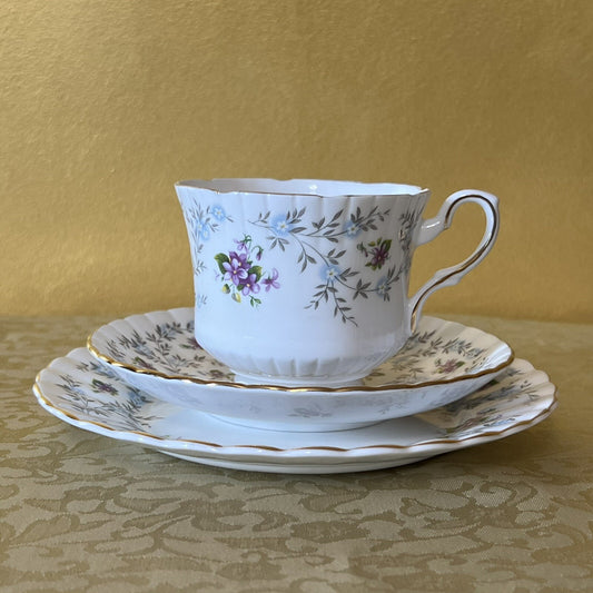 Enchanting Royal Staffordshire Tea Cup Trio Set