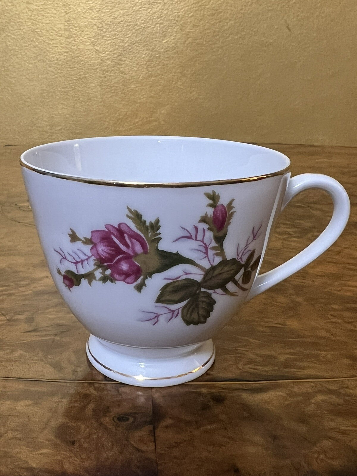 Floral Print Bone China Tea Cup