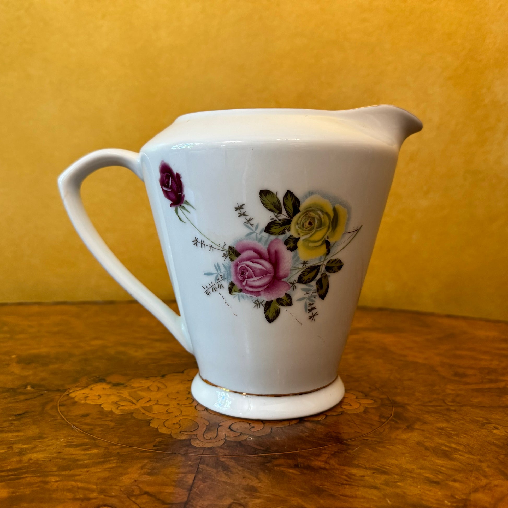 Floral Print Large Jug Vintage