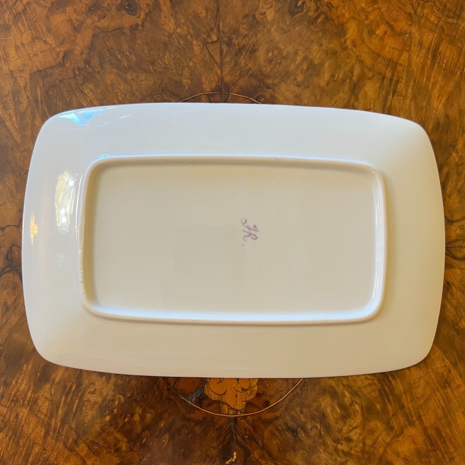 Floral Print Rectangle Platter