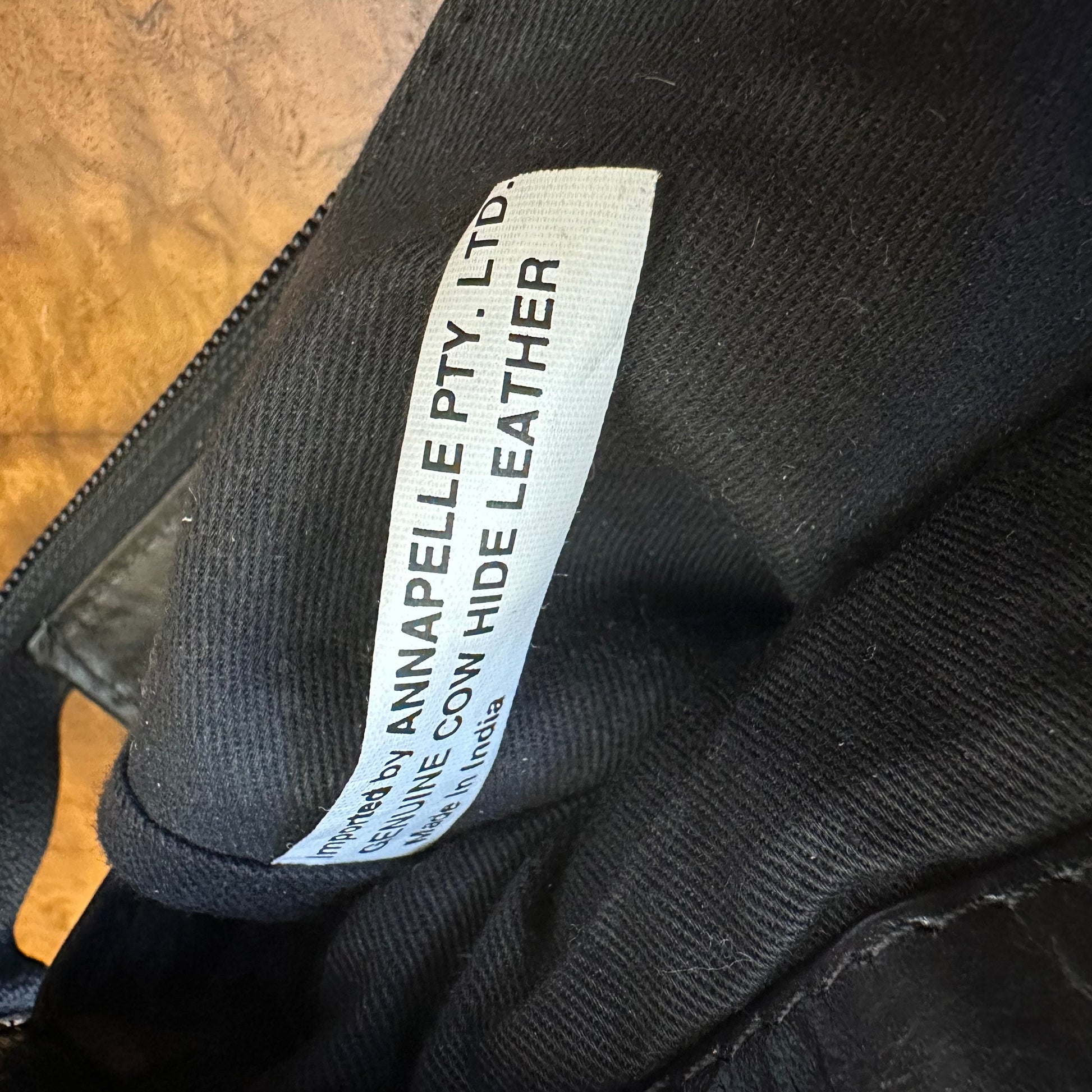 Genuine Black Cowl Hide Leather Bag