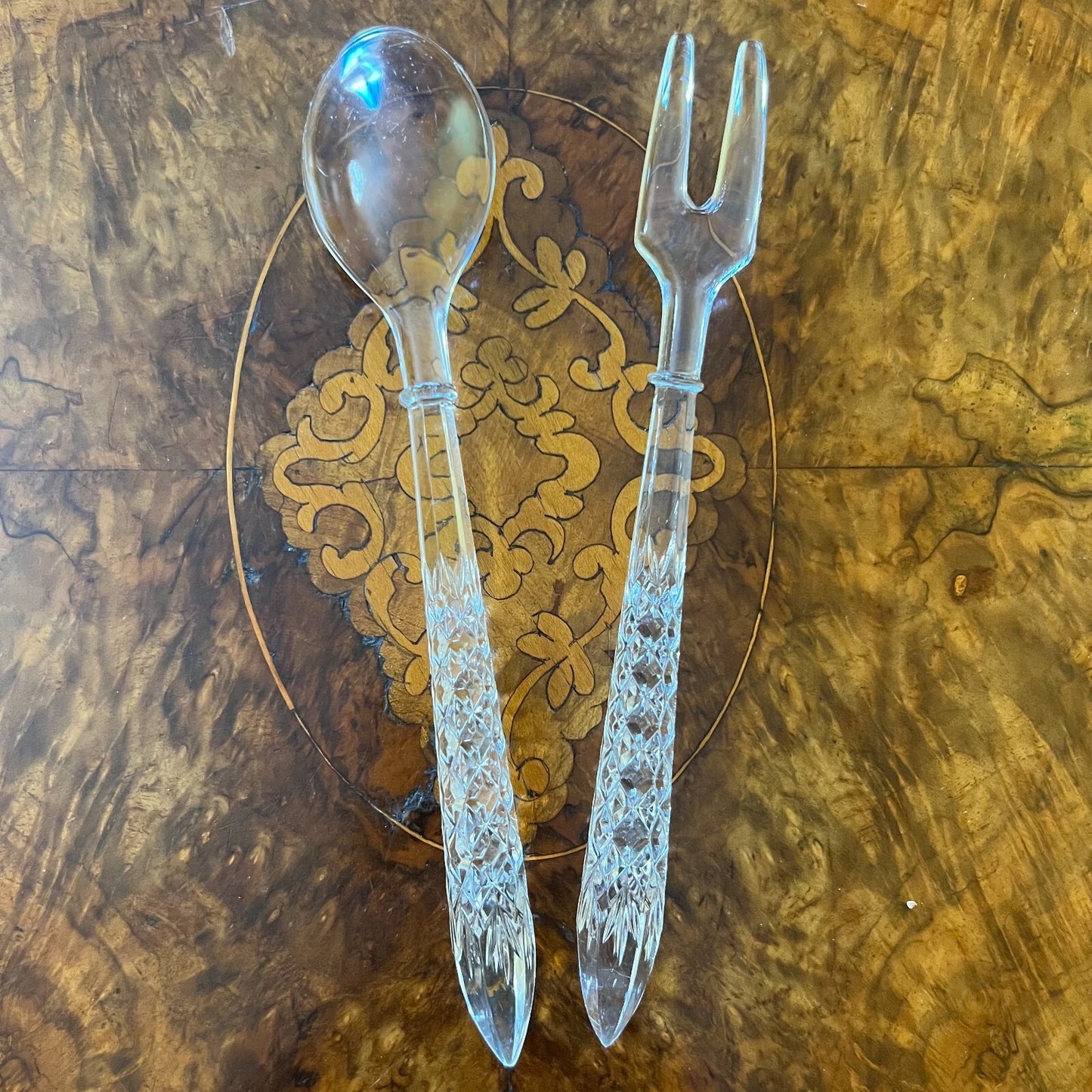 Glass Cut Serving Utensils