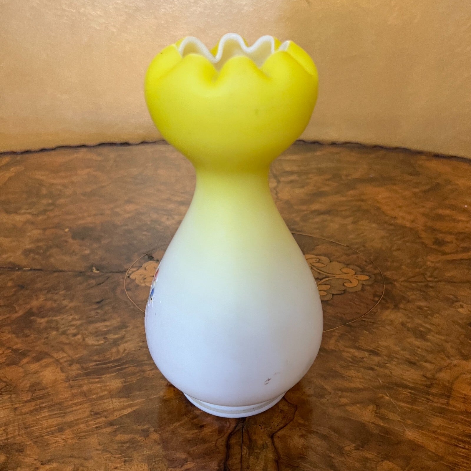Glass Hand Painted Vase