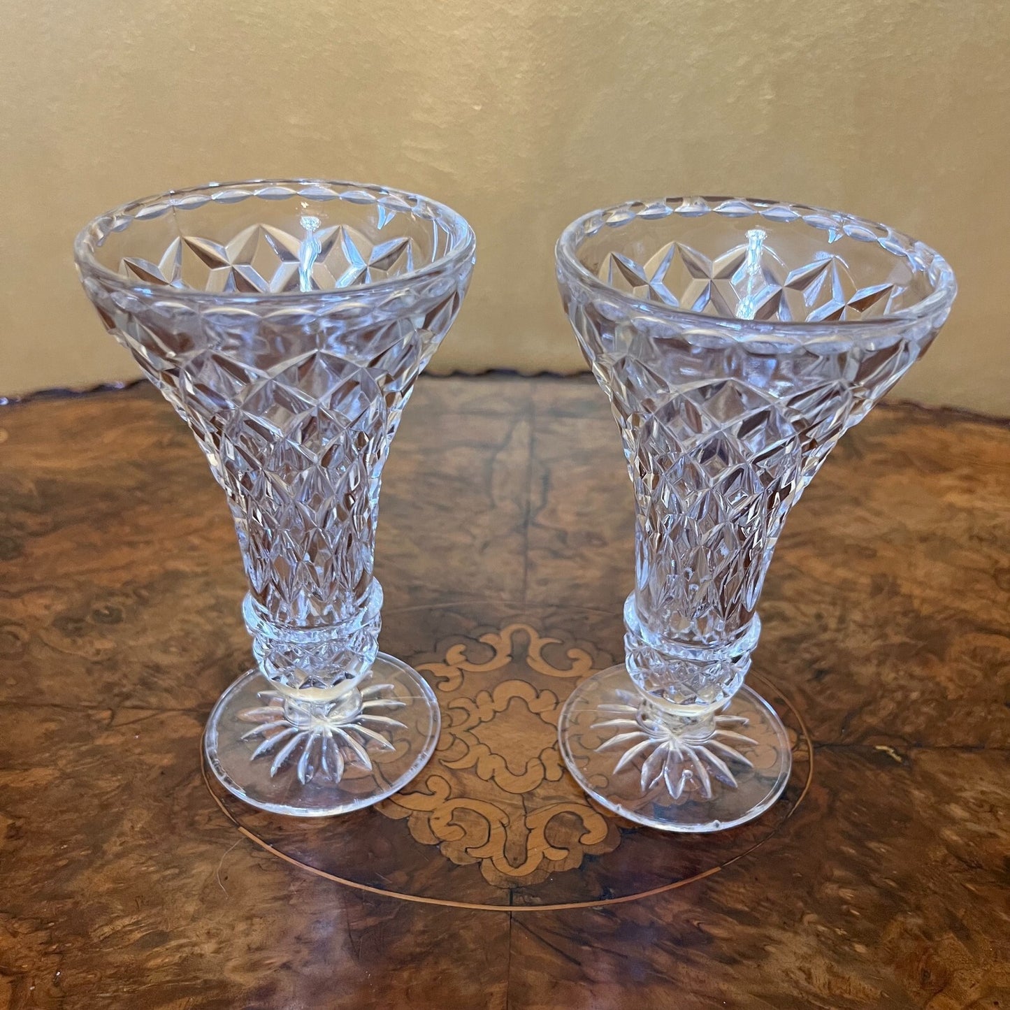 Glass Small Vase Pair