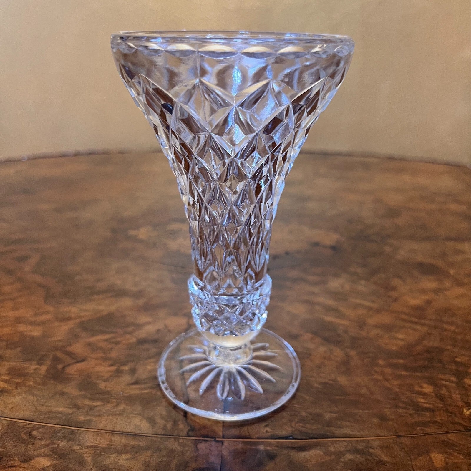 Glass Small Vase Pair Vintage